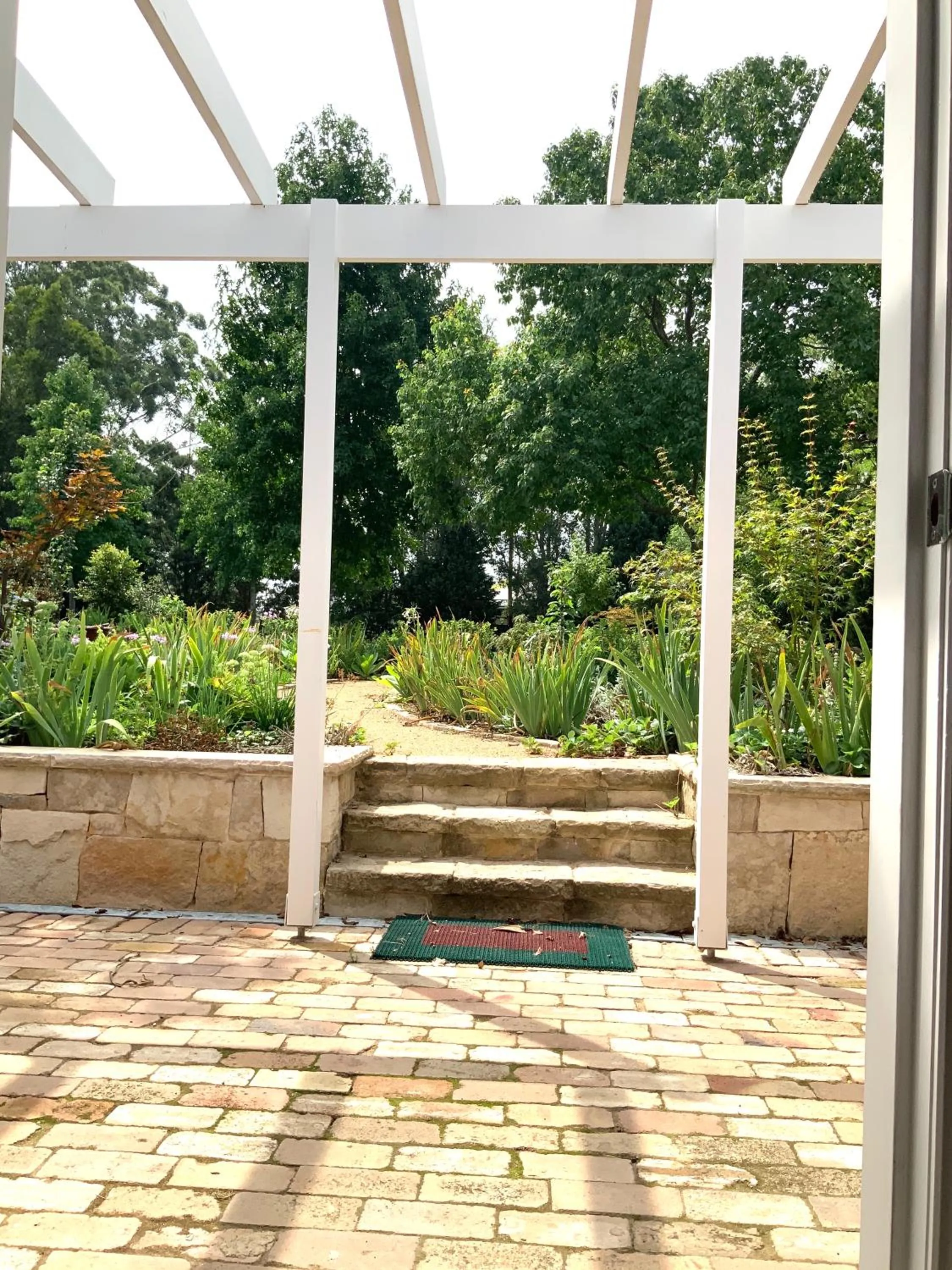Patio in Chanticleer Gardens Barn cottage with a Pool