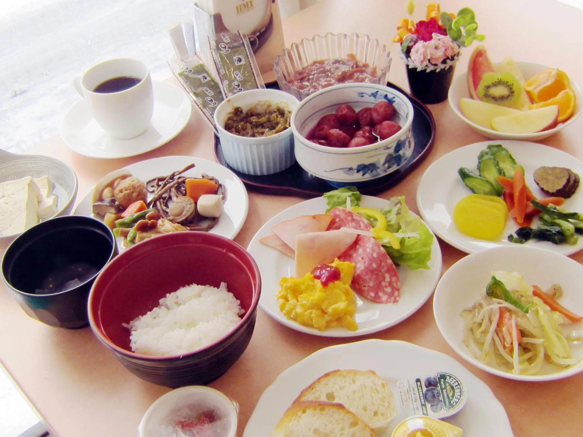Buffet breakfast in Hotel Pearl City Akita Kawabata
