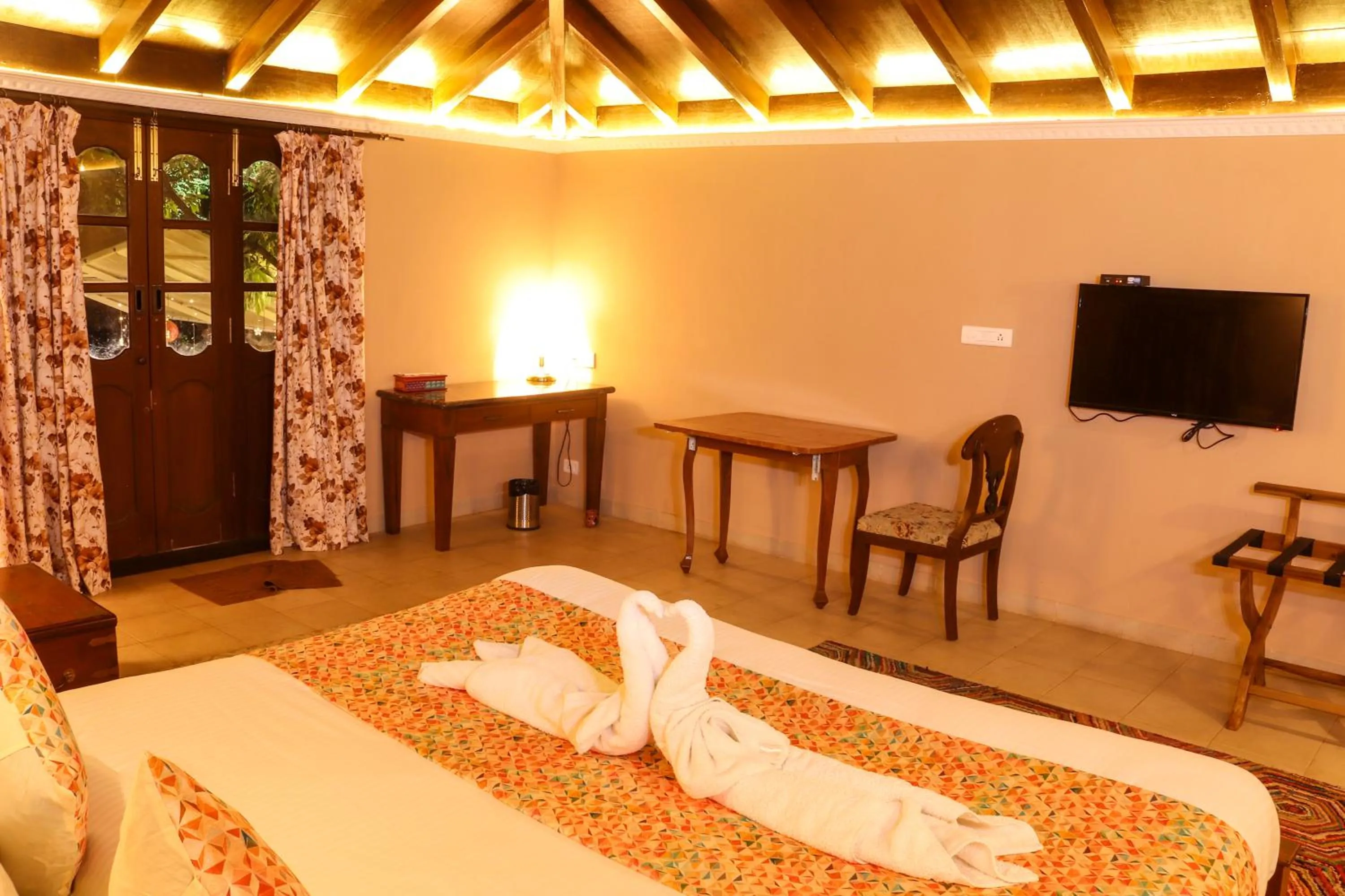 Bed in Surya Kiran Heritage Hotel