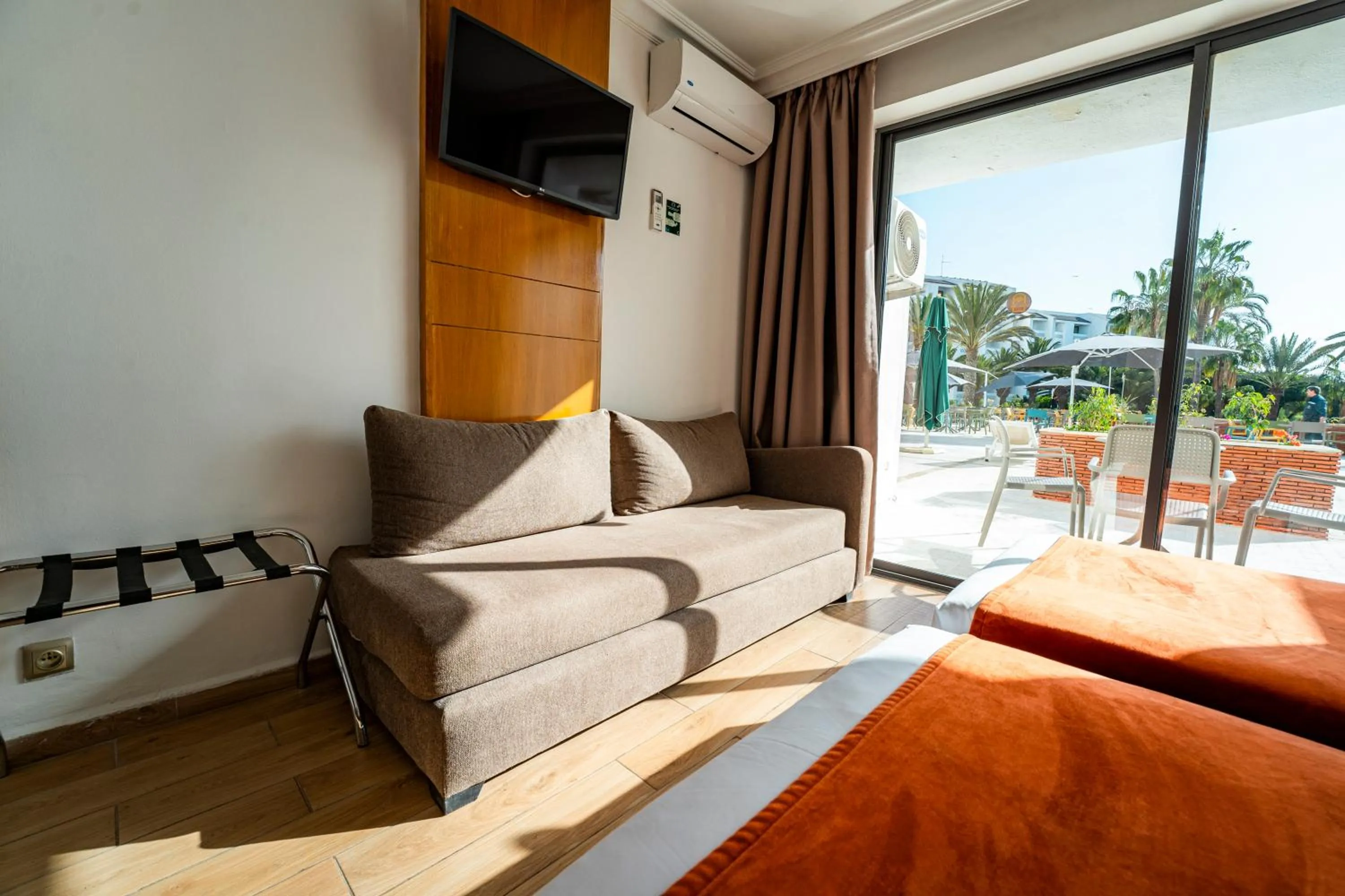 View (from property/room), Bed in Hotel Argana Agadir