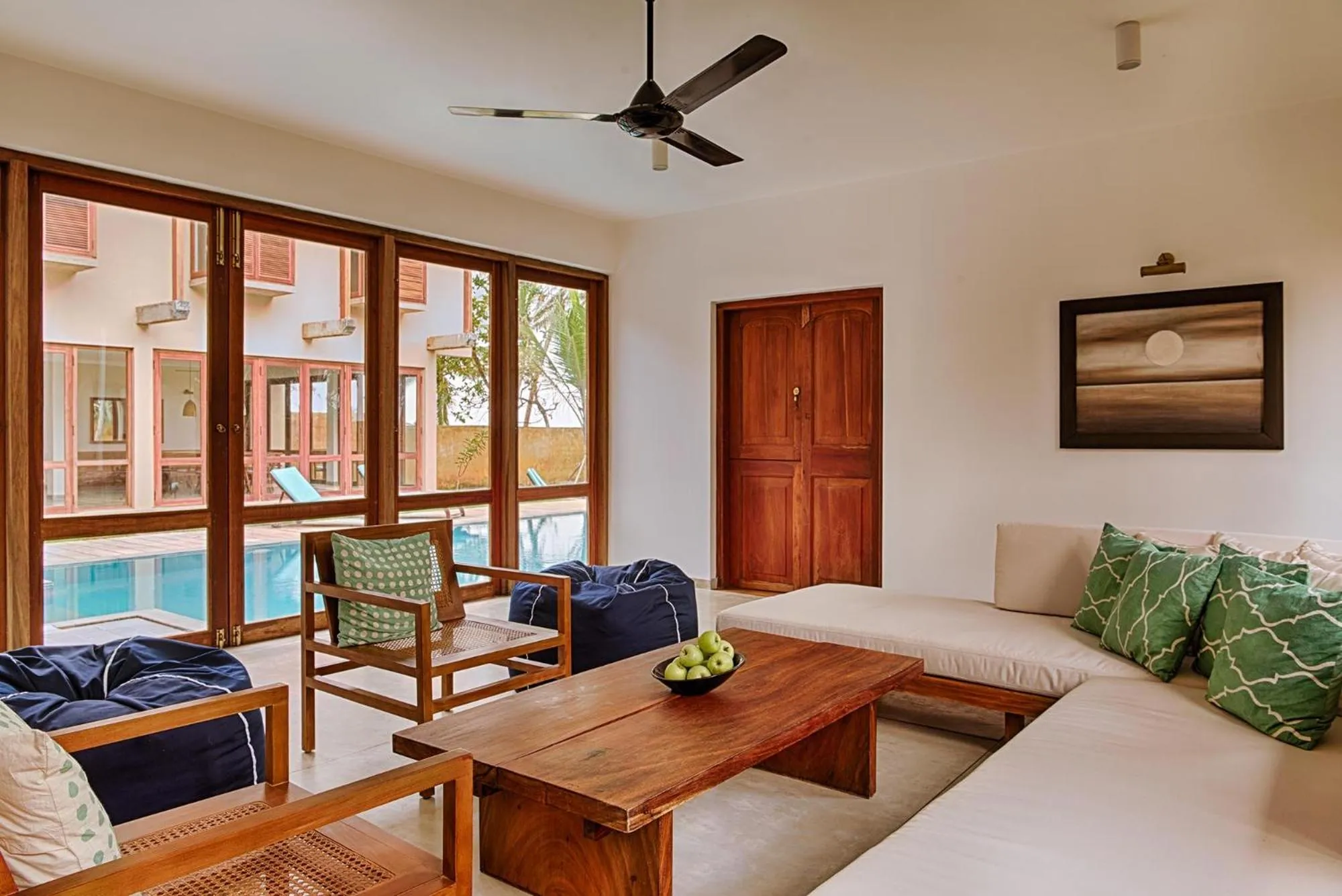 Living room in Jetwing Villa 700