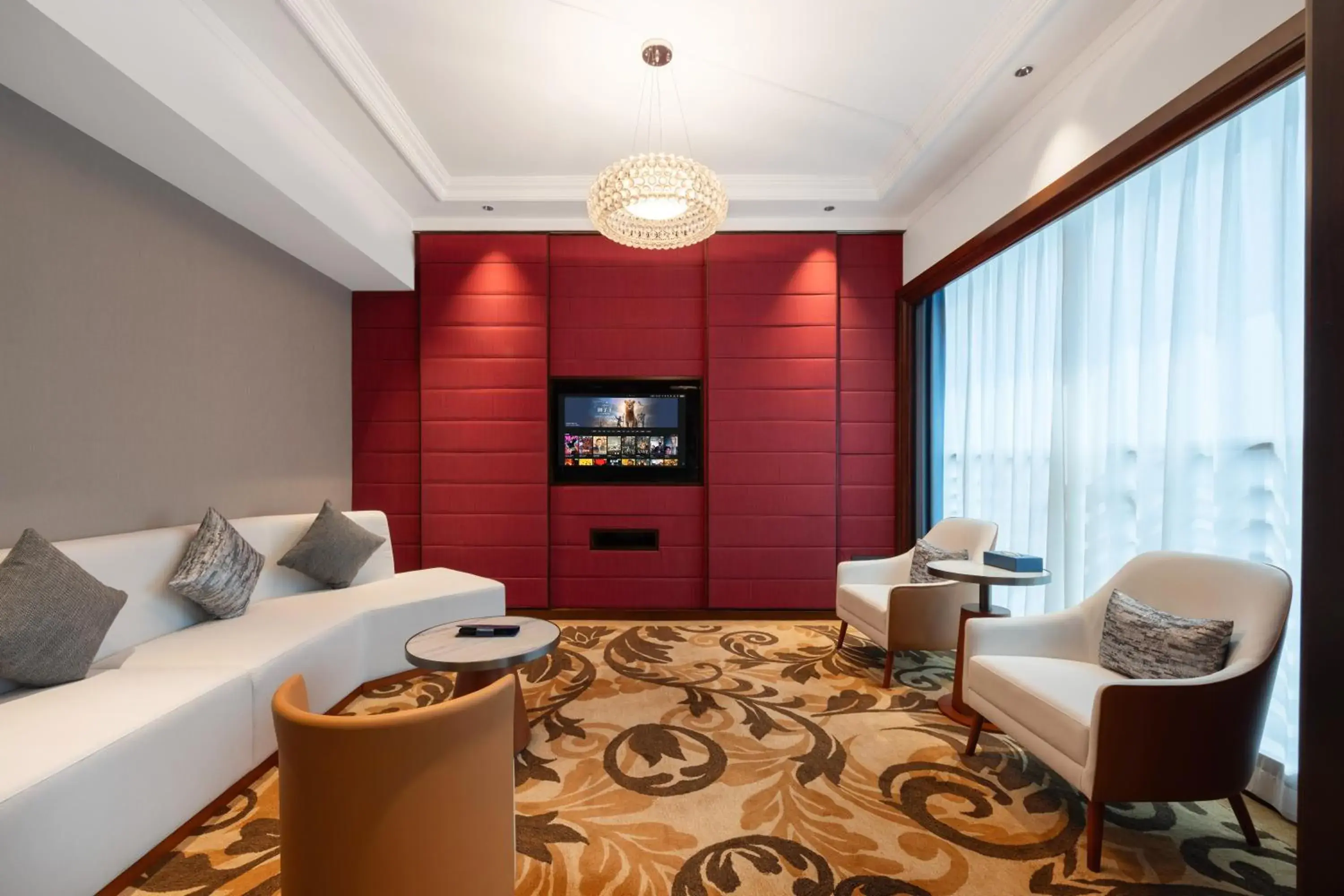 Living room in Ocean Hotel Guangzhou - Free Shuttle Bus to Canton Fair, Tao Jin railway station Living room in Ocean Hotel Guangzhou - Free Shuttle Bus to Canton Fair, Tao Jin railway station