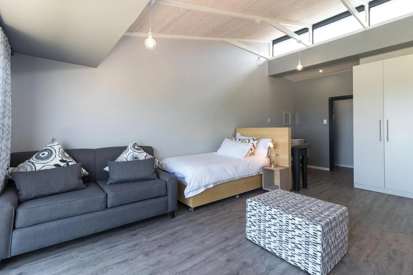 Bed in Sky Blue Guest House