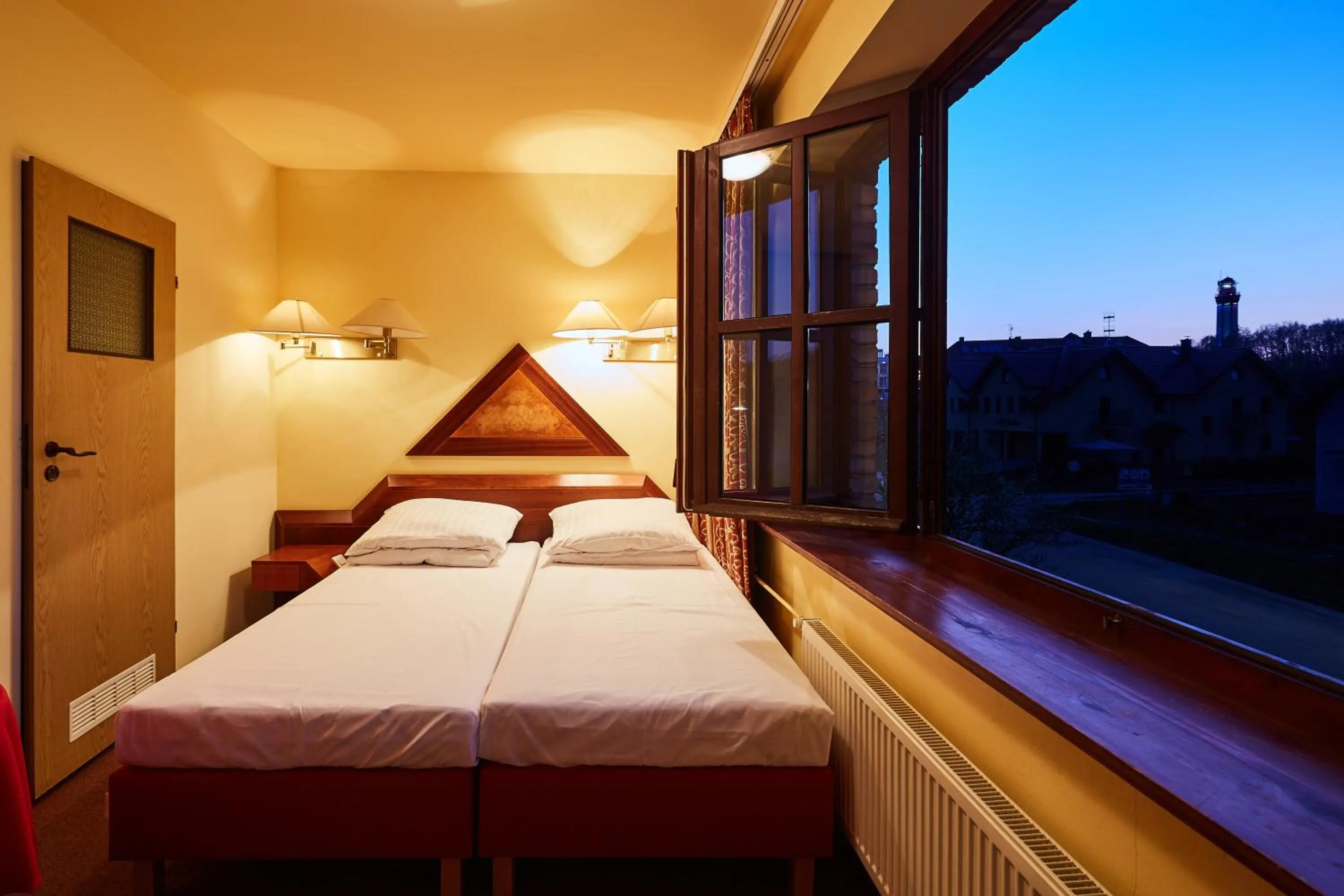 View (from property/room), Bed in Dom Wczasowy KORMORAN Niechorze - 300m od plaży