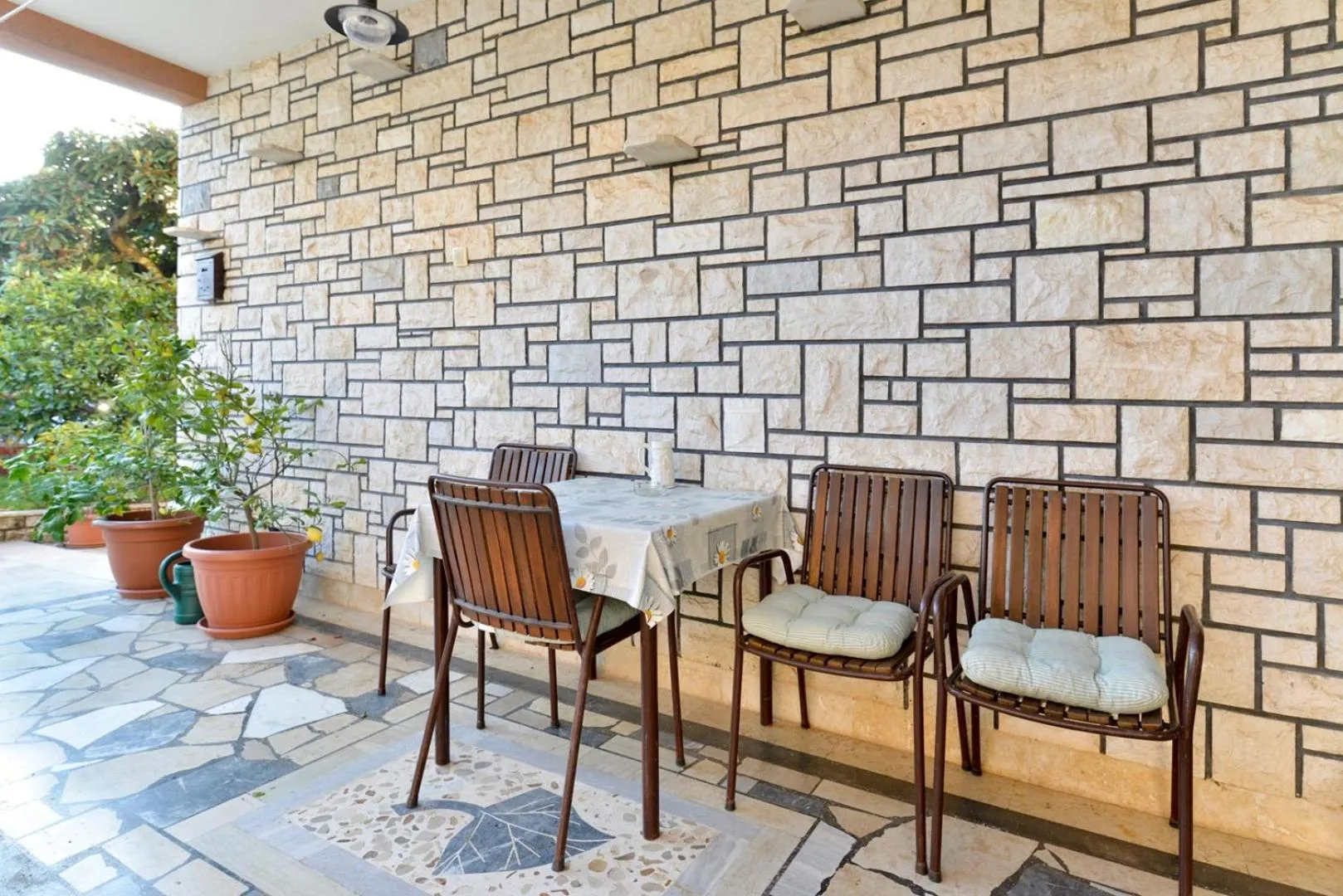 Seating area in ALEKS house with apartments