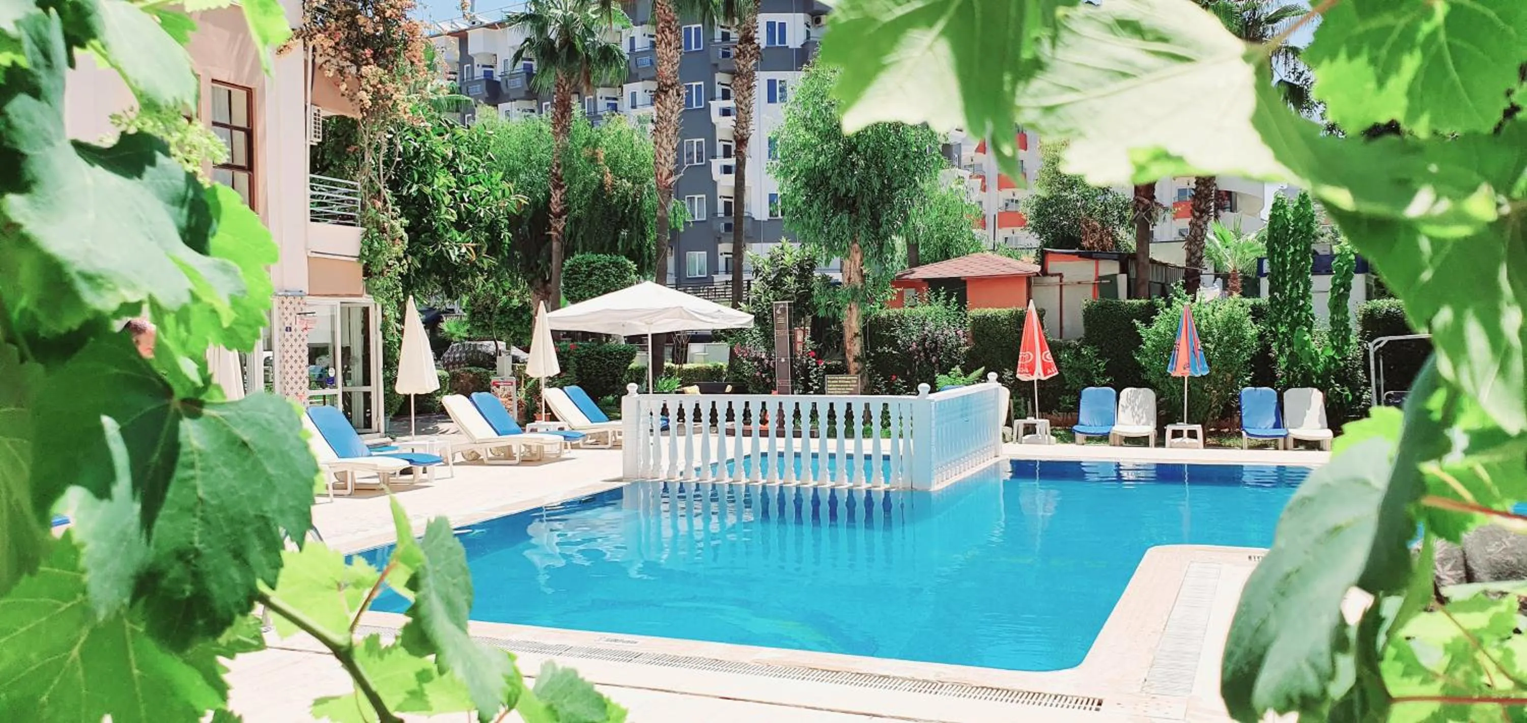 Pool view in Palmen Apart Hotel