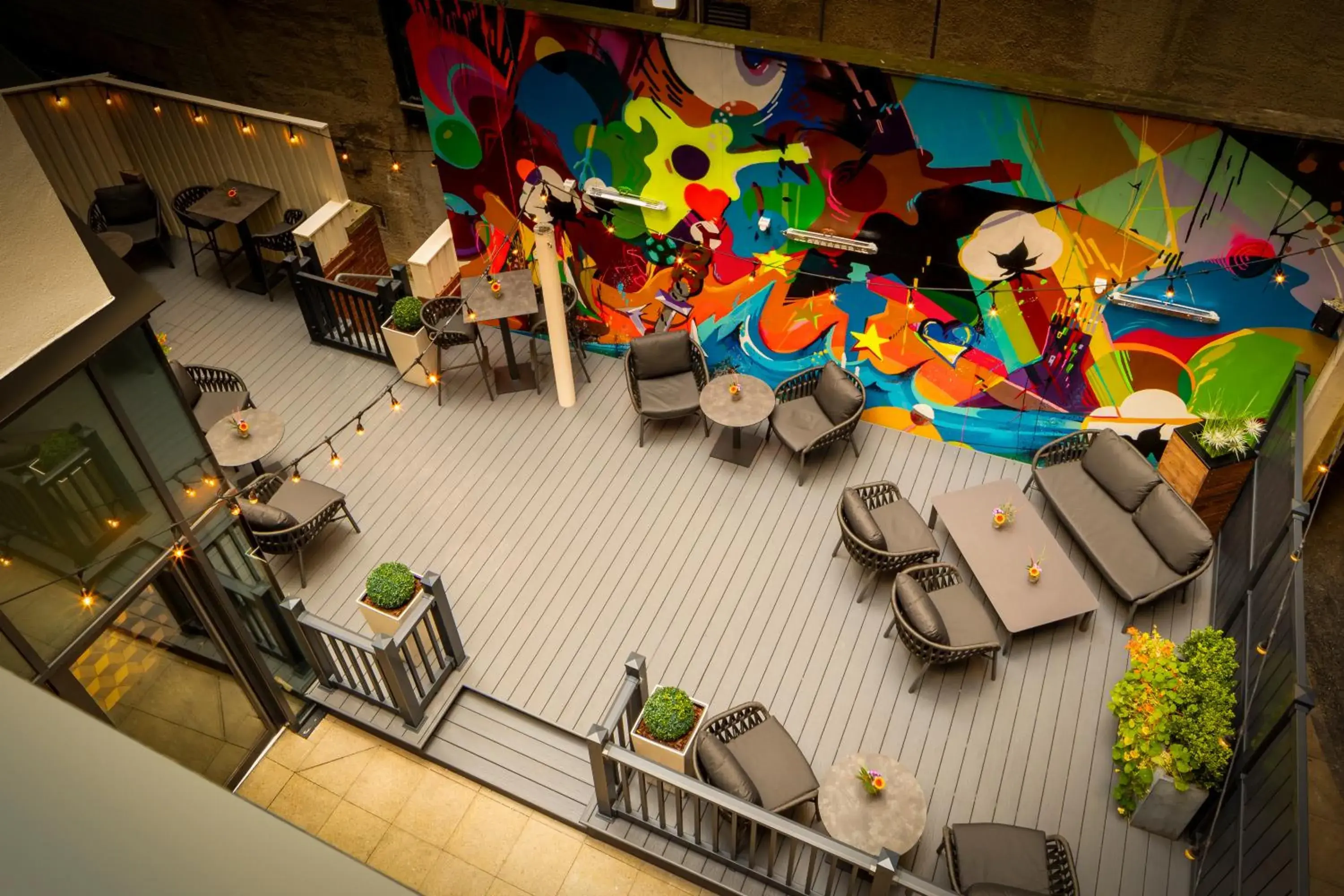 Inner courtyard view in Hotel Indigo Liverpool by IHG Inner courtyard view in Hotel Indigo Liverpool by IHG