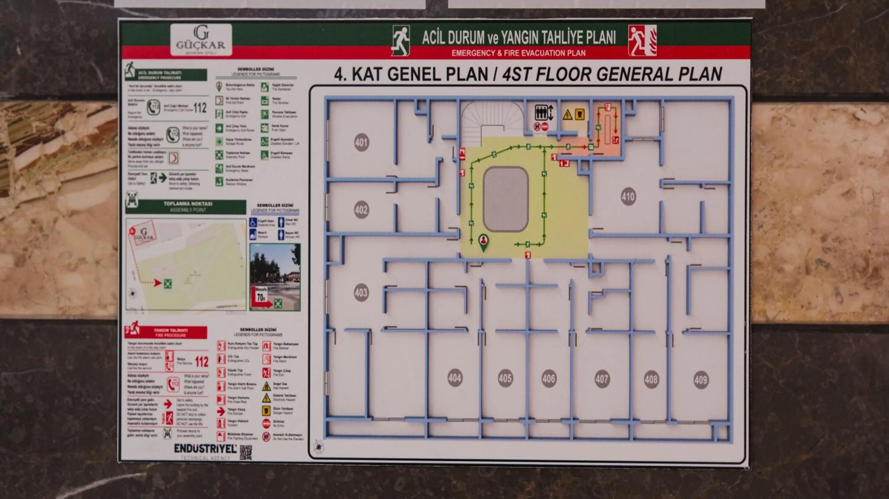 Floor plan in Guckar Sehrinn Oteli