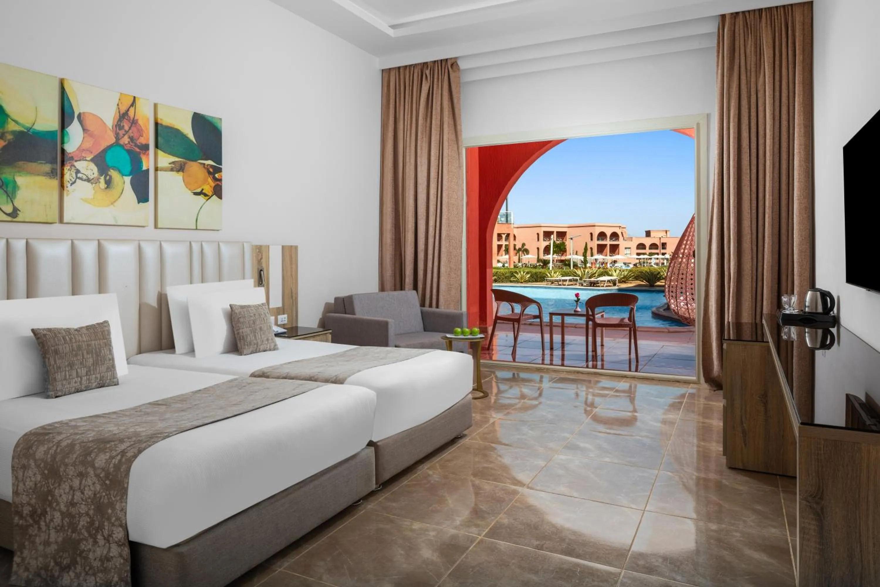 Bedroom, Bed in Pickalbatros Laguna Vista Aqua Park - 24 HRS All Inclusive