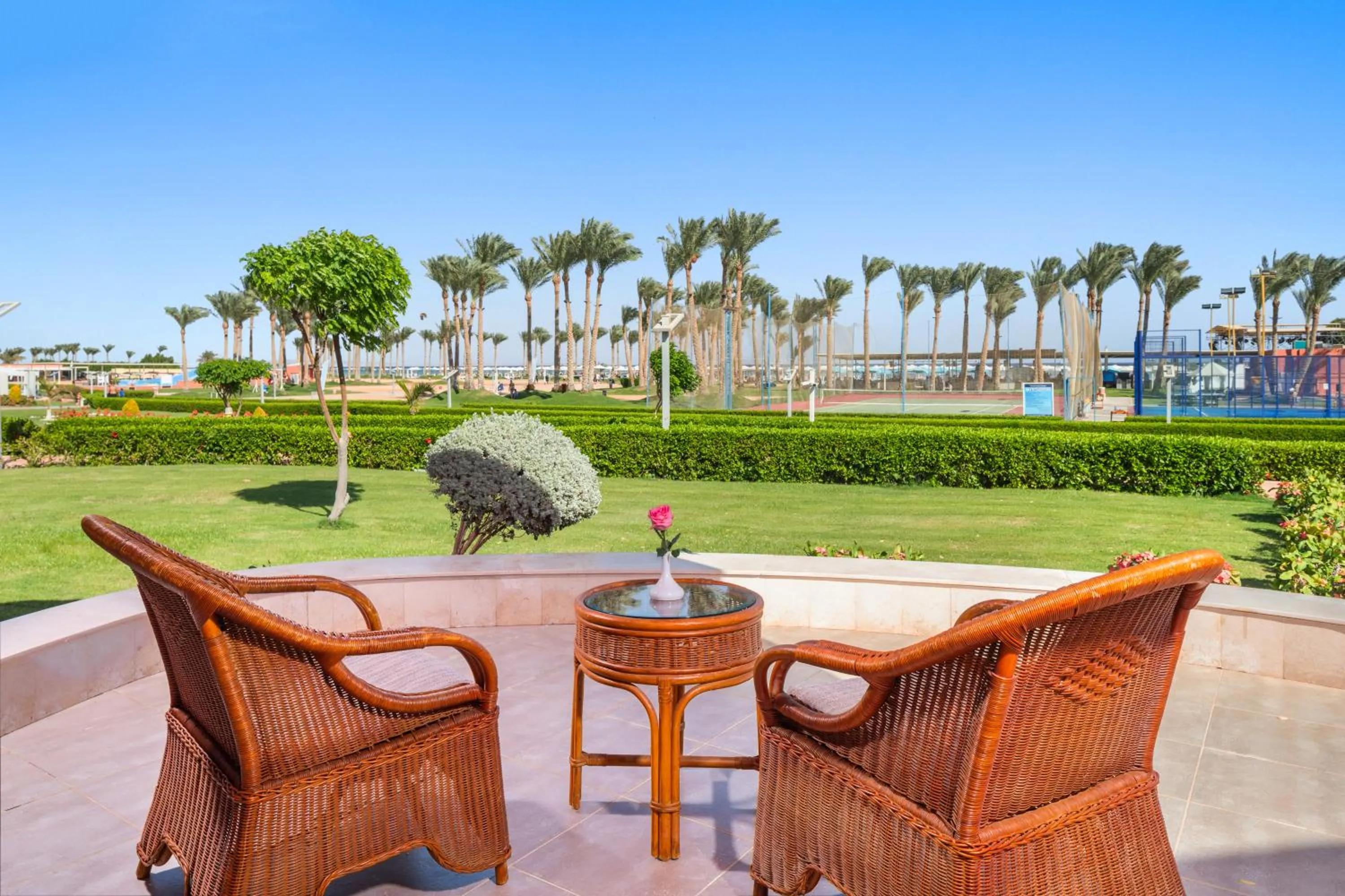 Balcony/Terrace in Pickalbatros Laguna Vista Aqua Park - 24 HRS All Inclusive