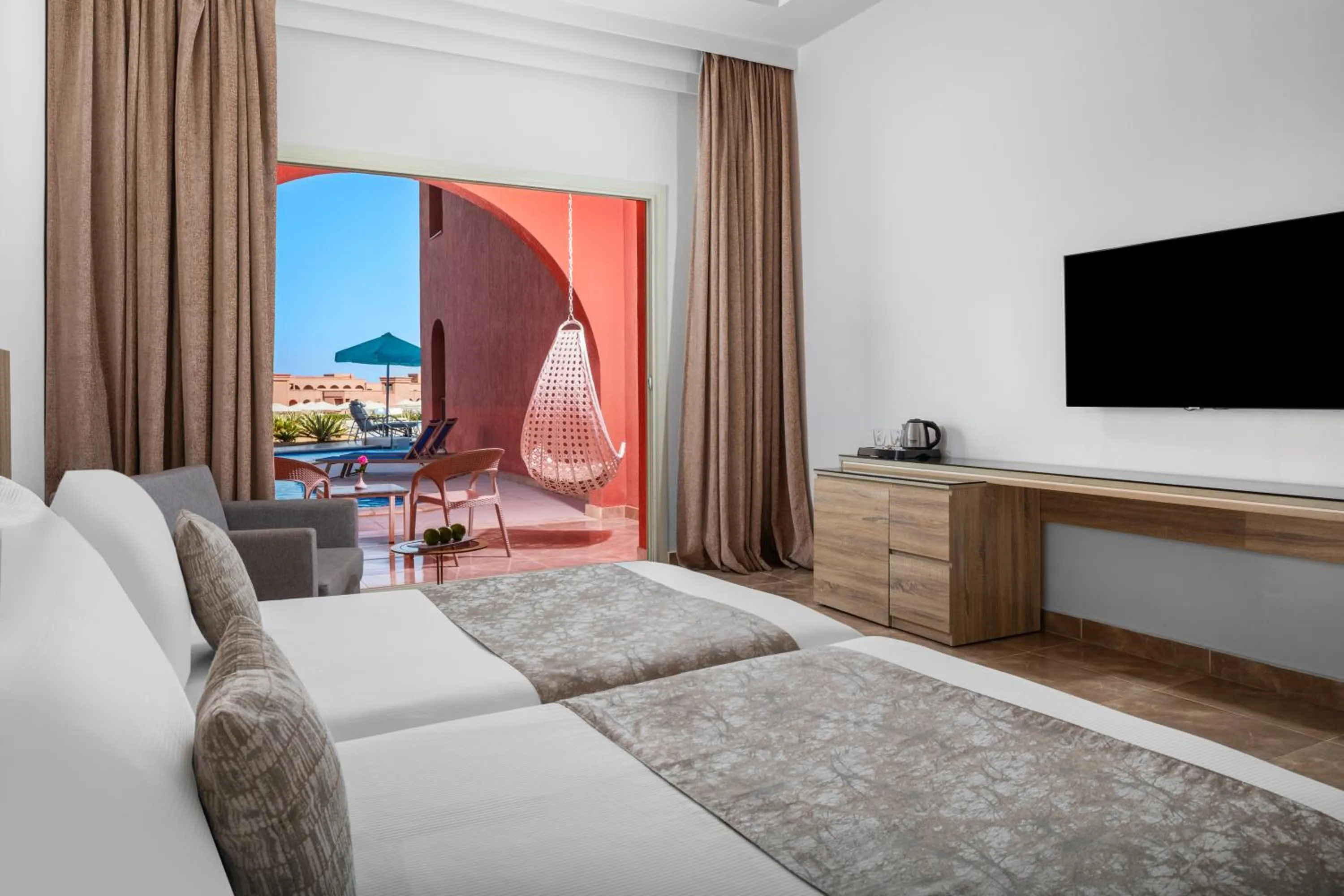 TV and multimedia, Bed in Pickalbatros Laguna Vista Aqua Park - 24 HRS All Inclusive