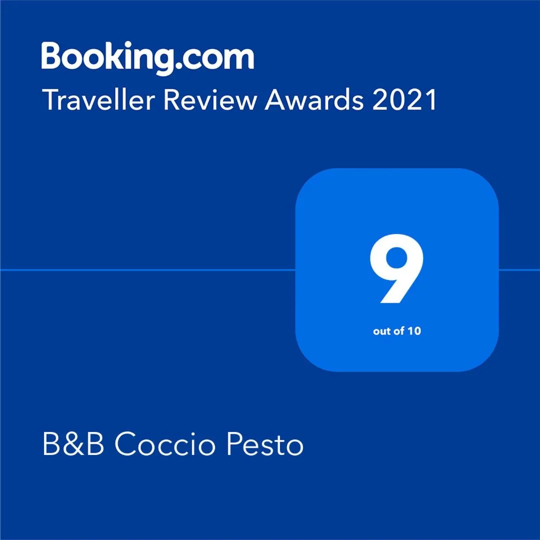 Certificate/Award in B&B Coccio Pesto