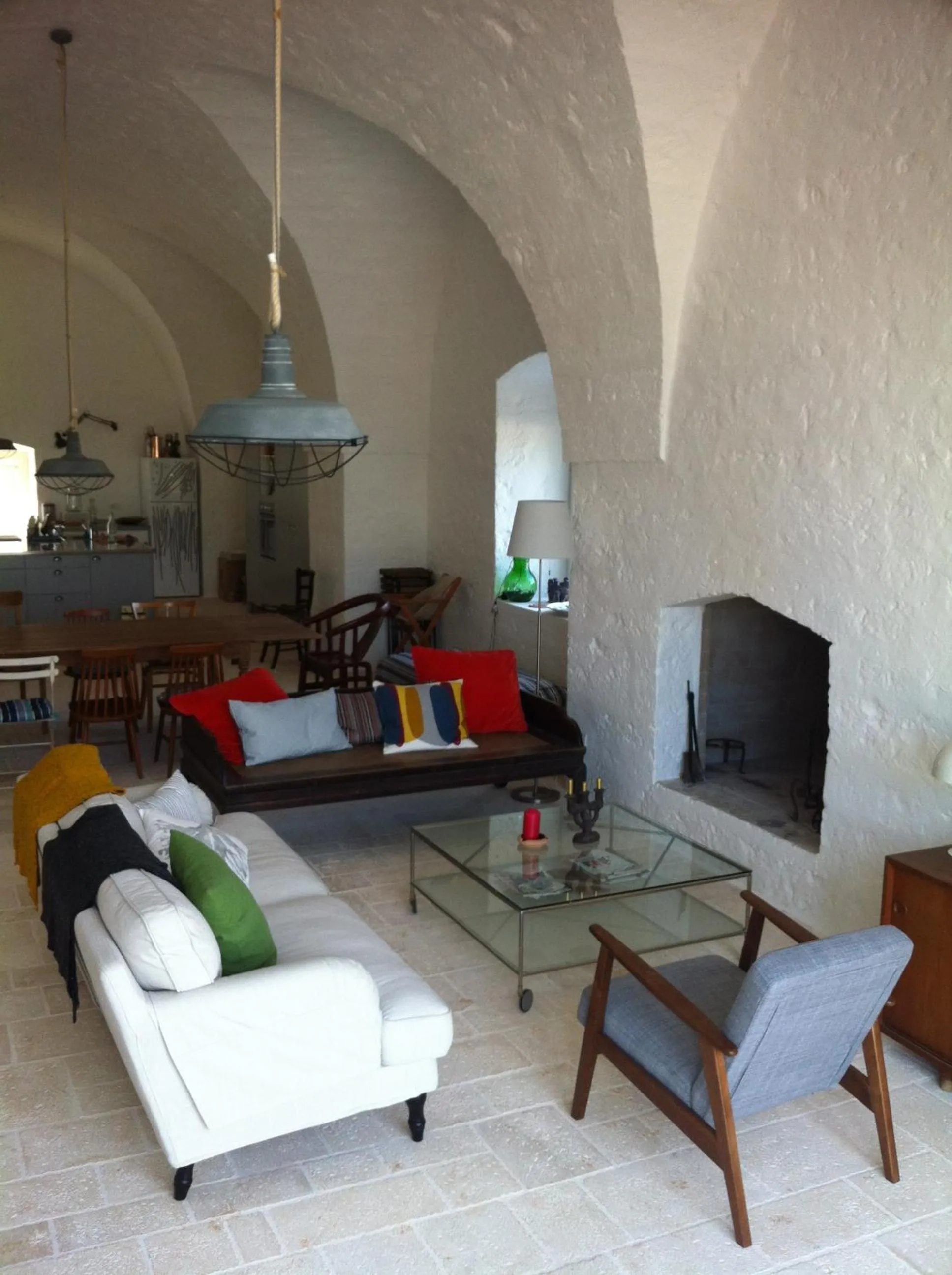 Communal lounge/ TV room in B&B Coccio Pesto