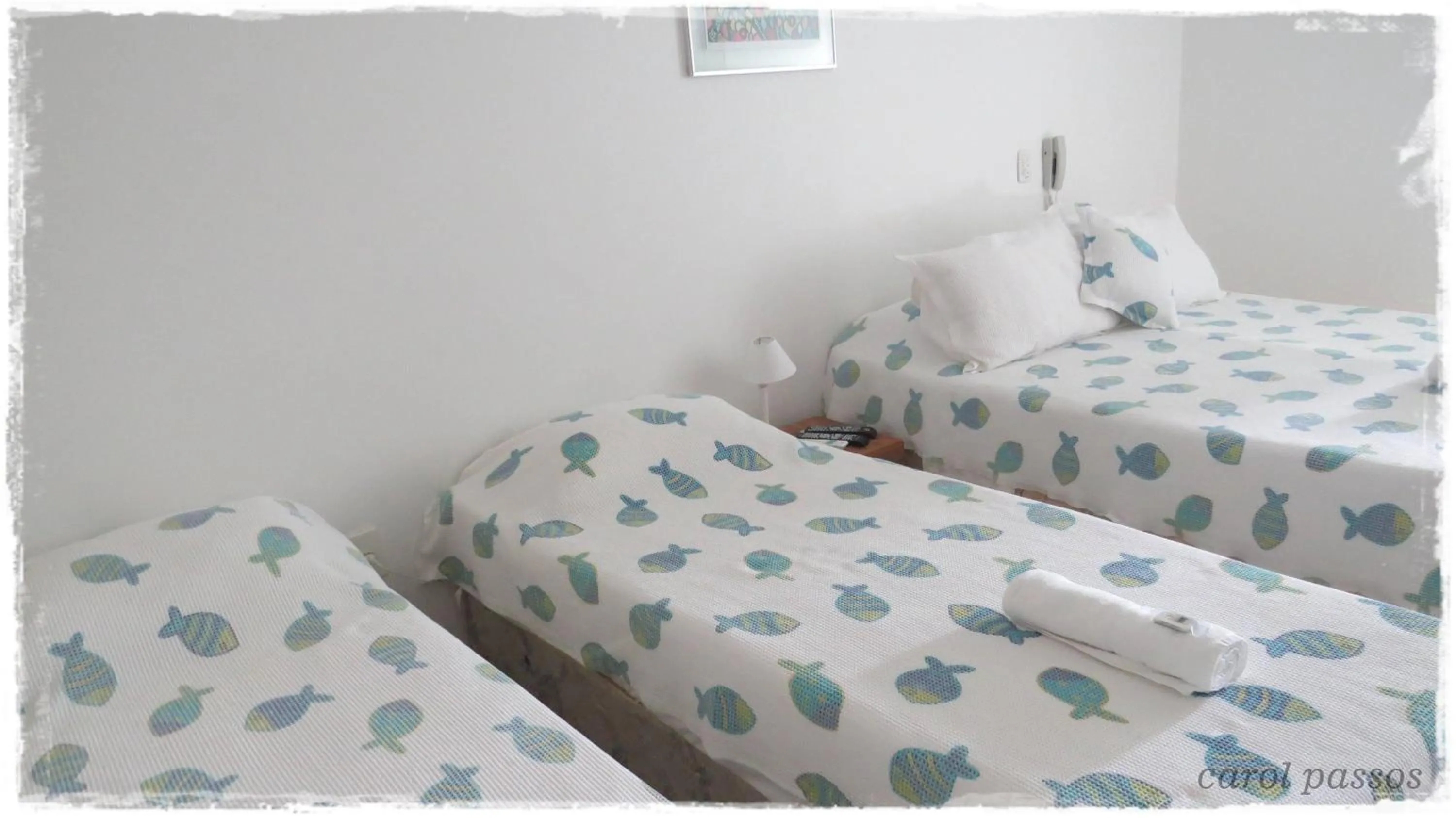 Bed in Pousada On Shore