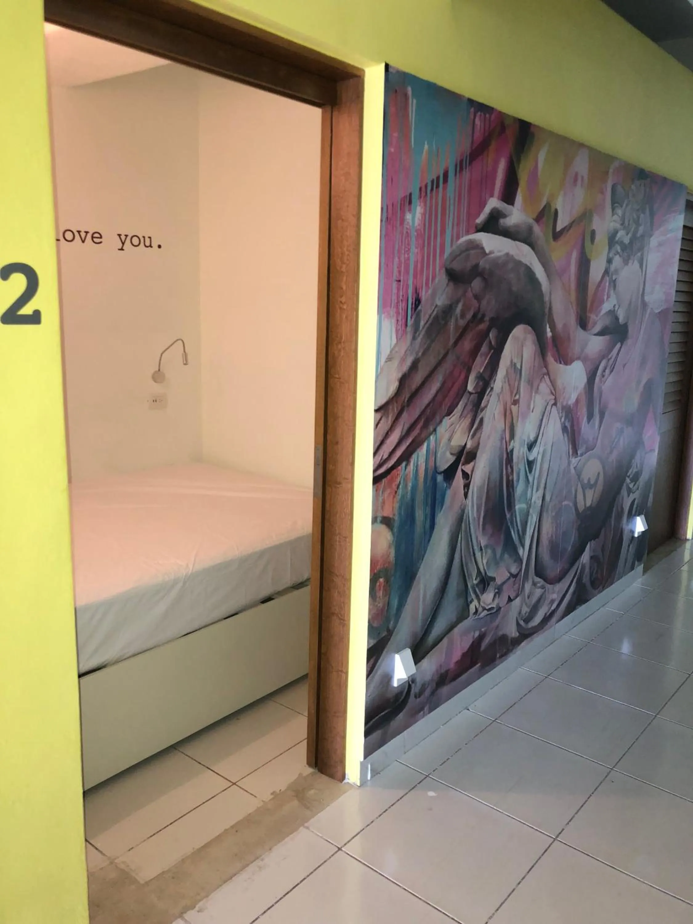 Photo of the whole room, Bed in Hostel Frente al Mar Tropico 20º