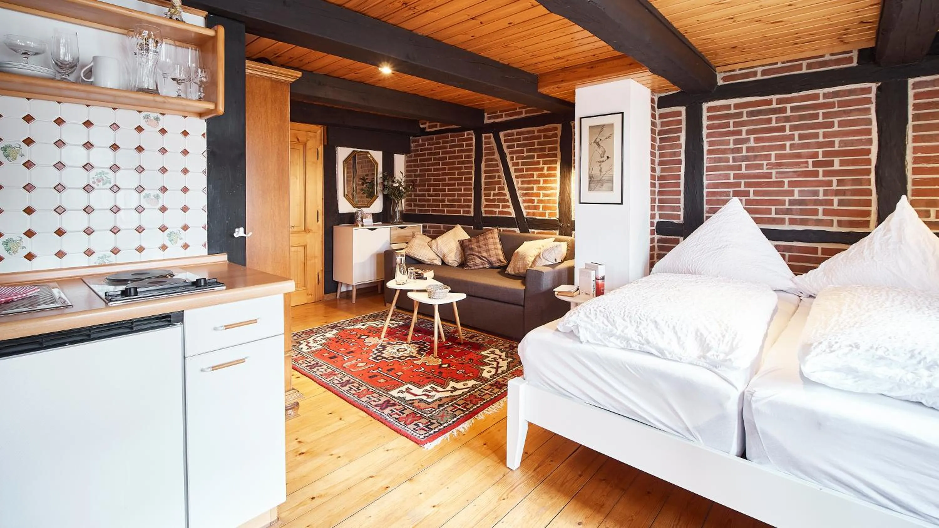 Photo of the whole room, Bed in Appartementhotel Blomberger Hof