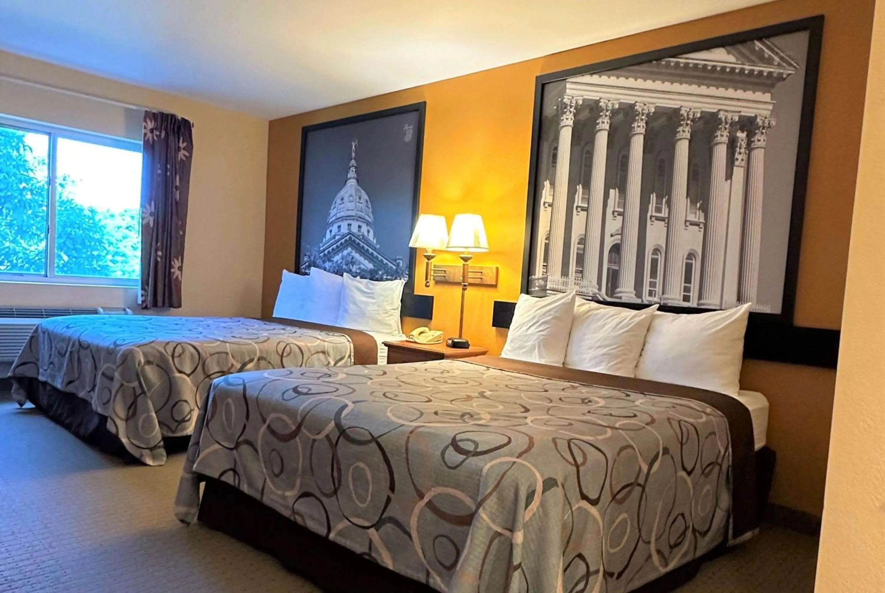 Photo of the whole room, Bed in Super 8 by Wyndham Topeka at Forbes Landing