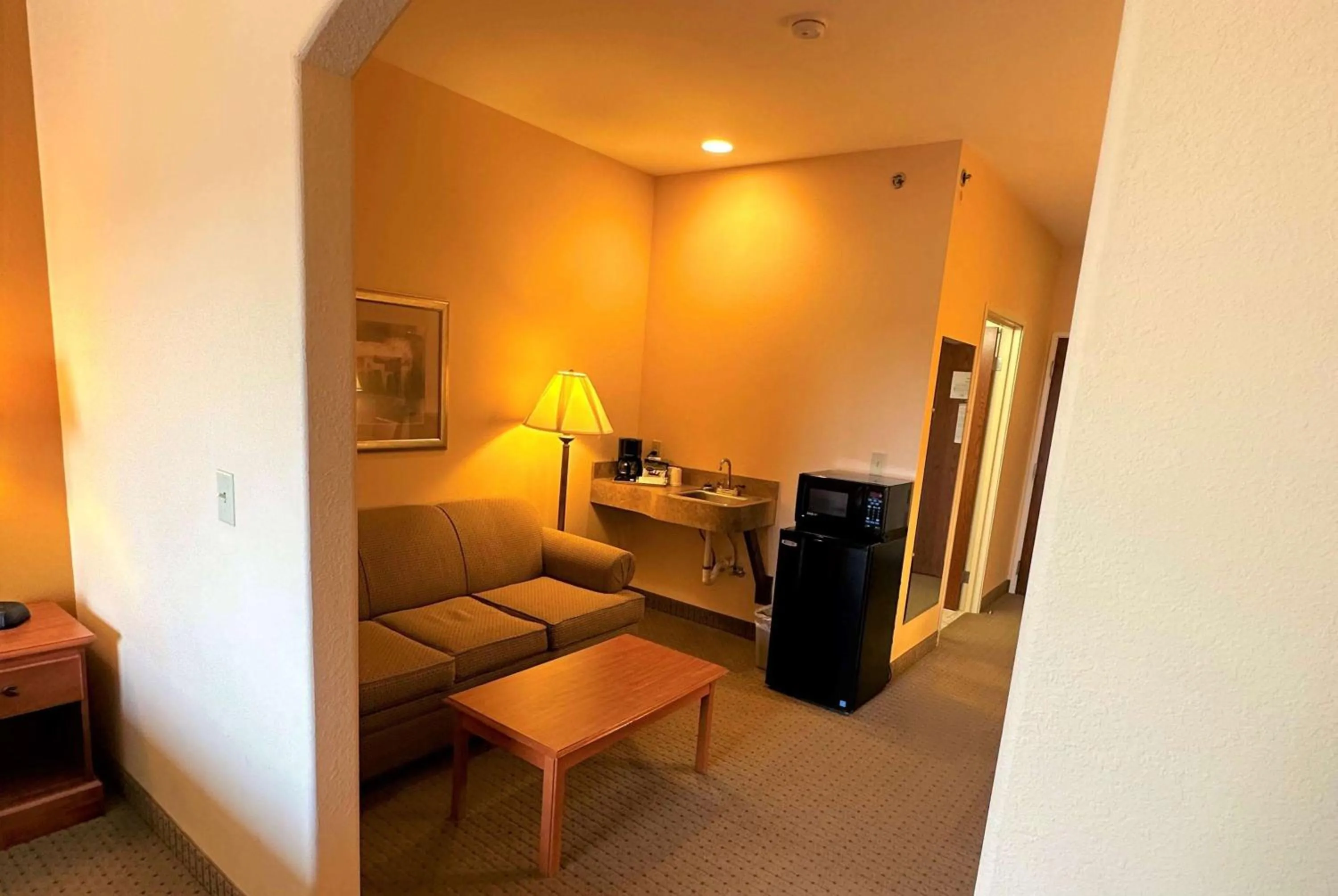 Photo of the whole room in Super 8 by Wyndham Topeka at Forbes Landing