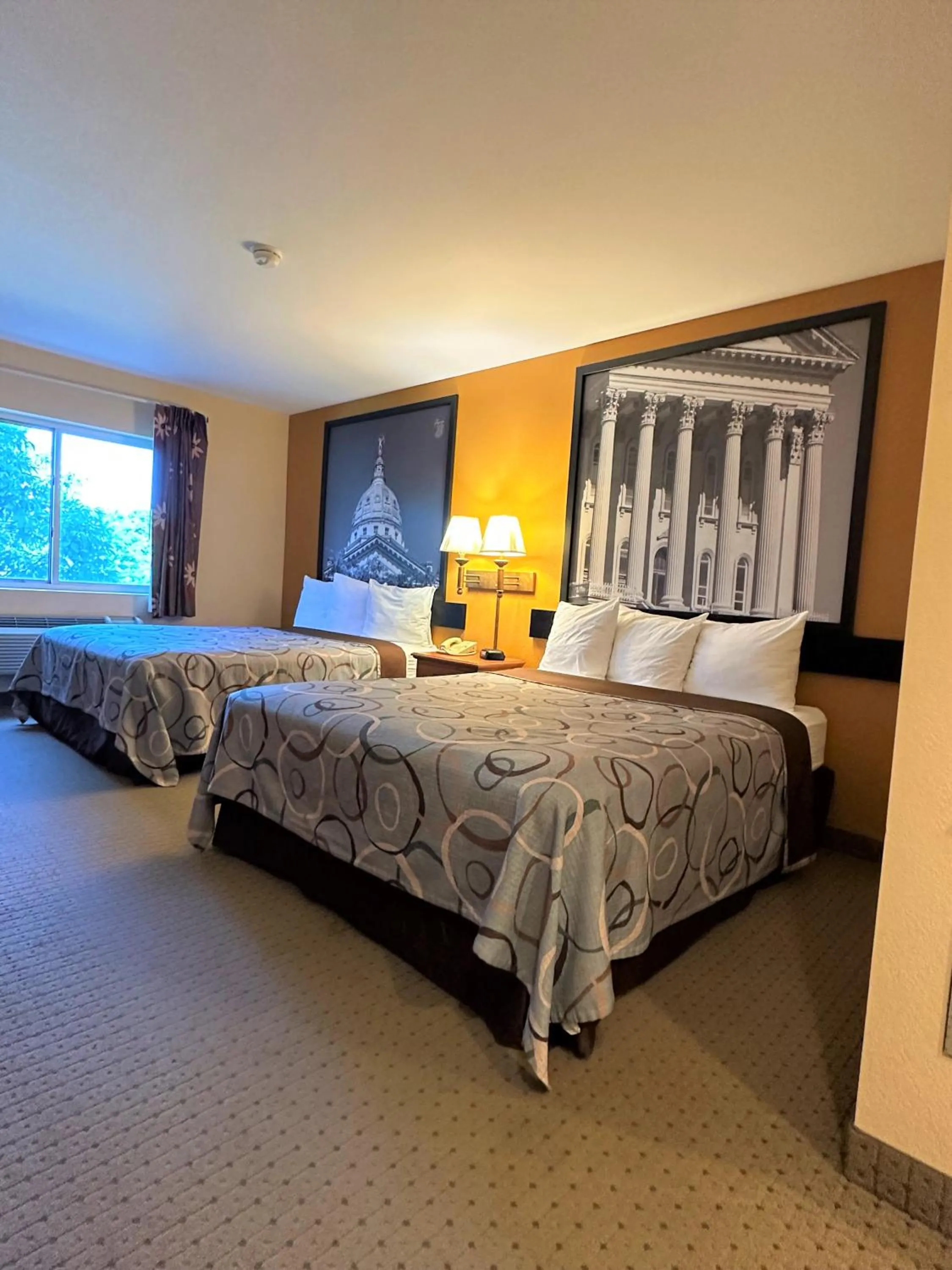 Bedroom, Bed in Super 8 by Wyndham Topeka at Forbes Landing