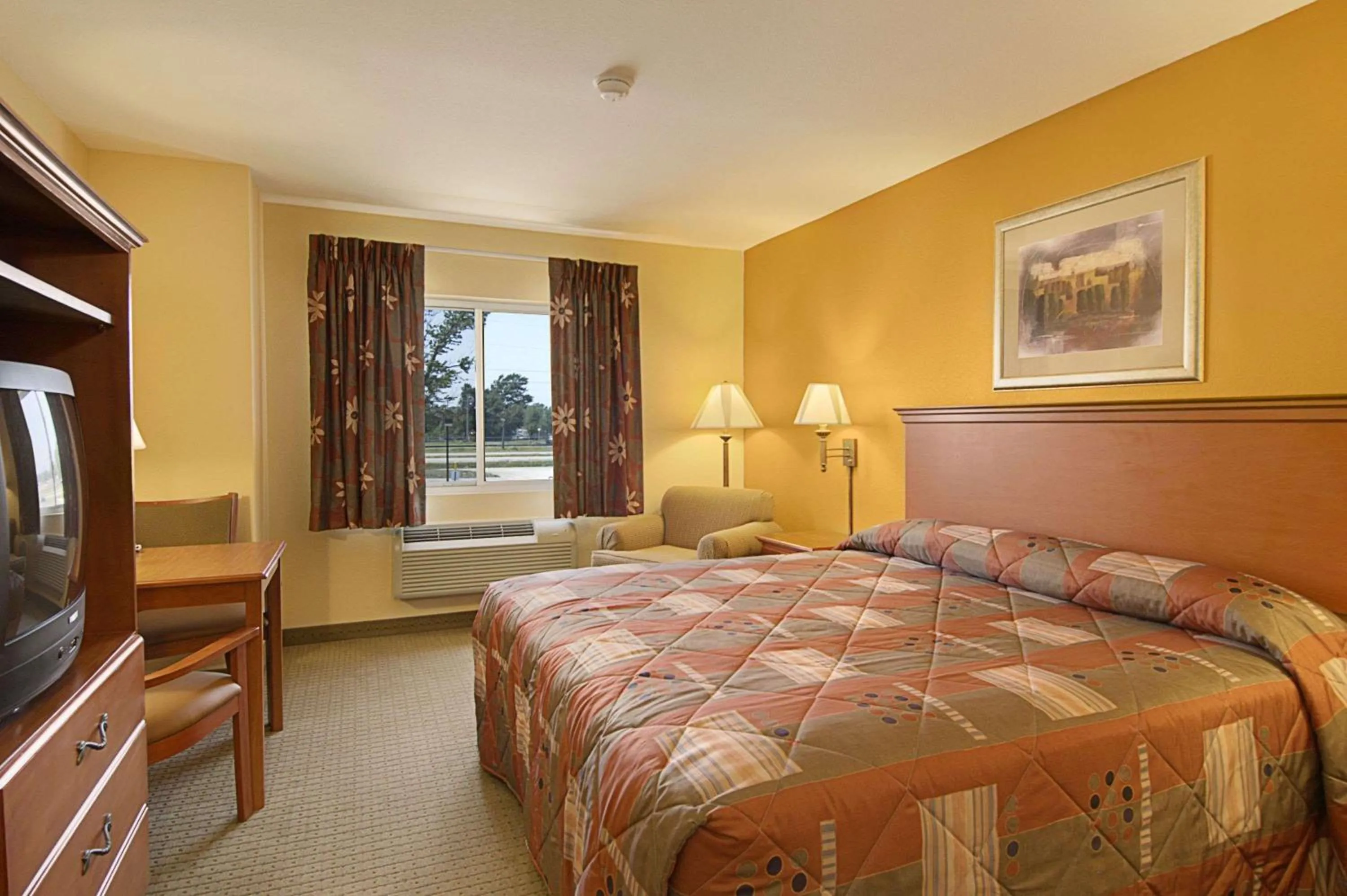 Bedroom, Bed in Super 8 by Wyndham Topeka at Forbes Landing