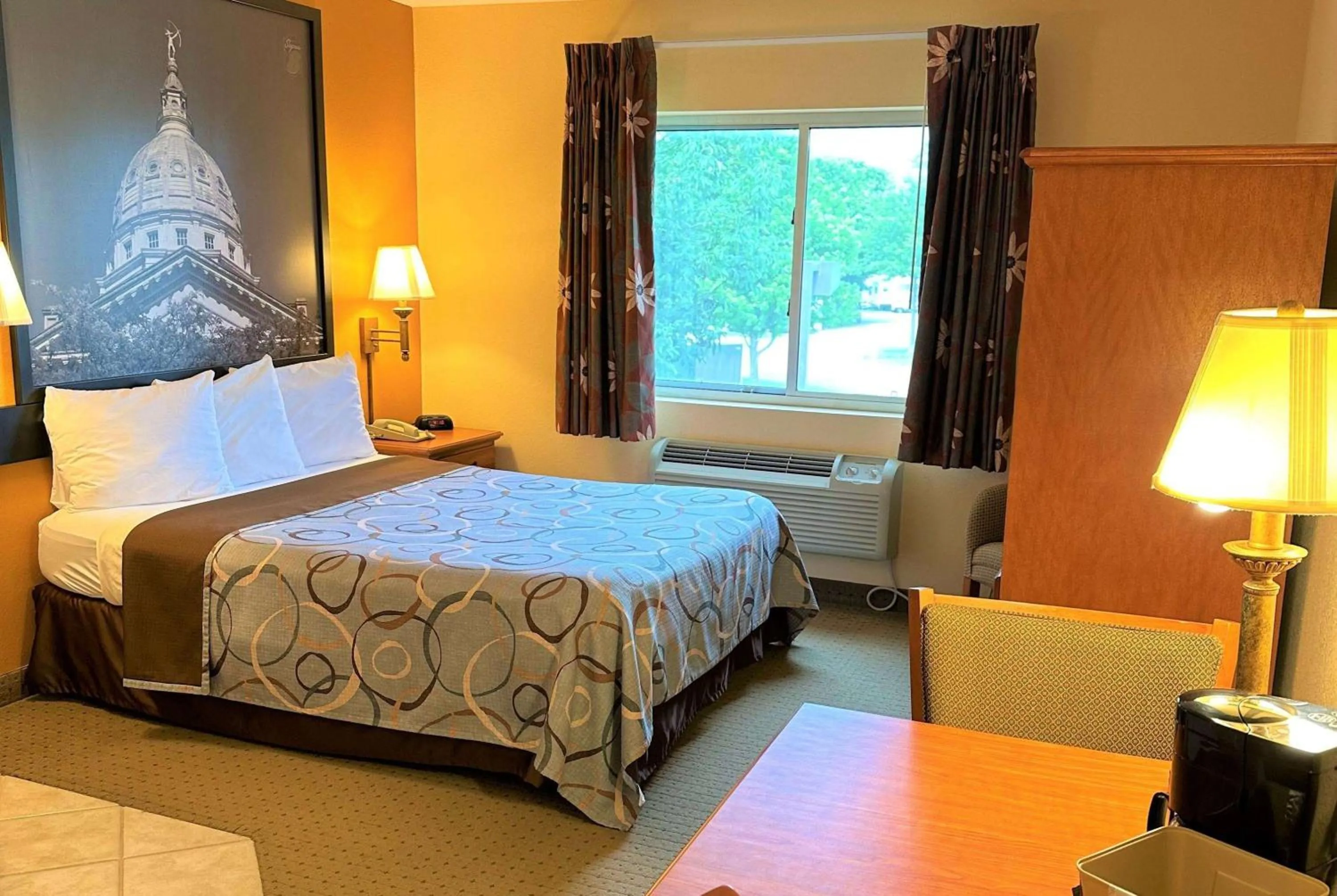 Photo of the whole room, Bed in Super 8 by Wyndham Topeka at Forbes Landing
