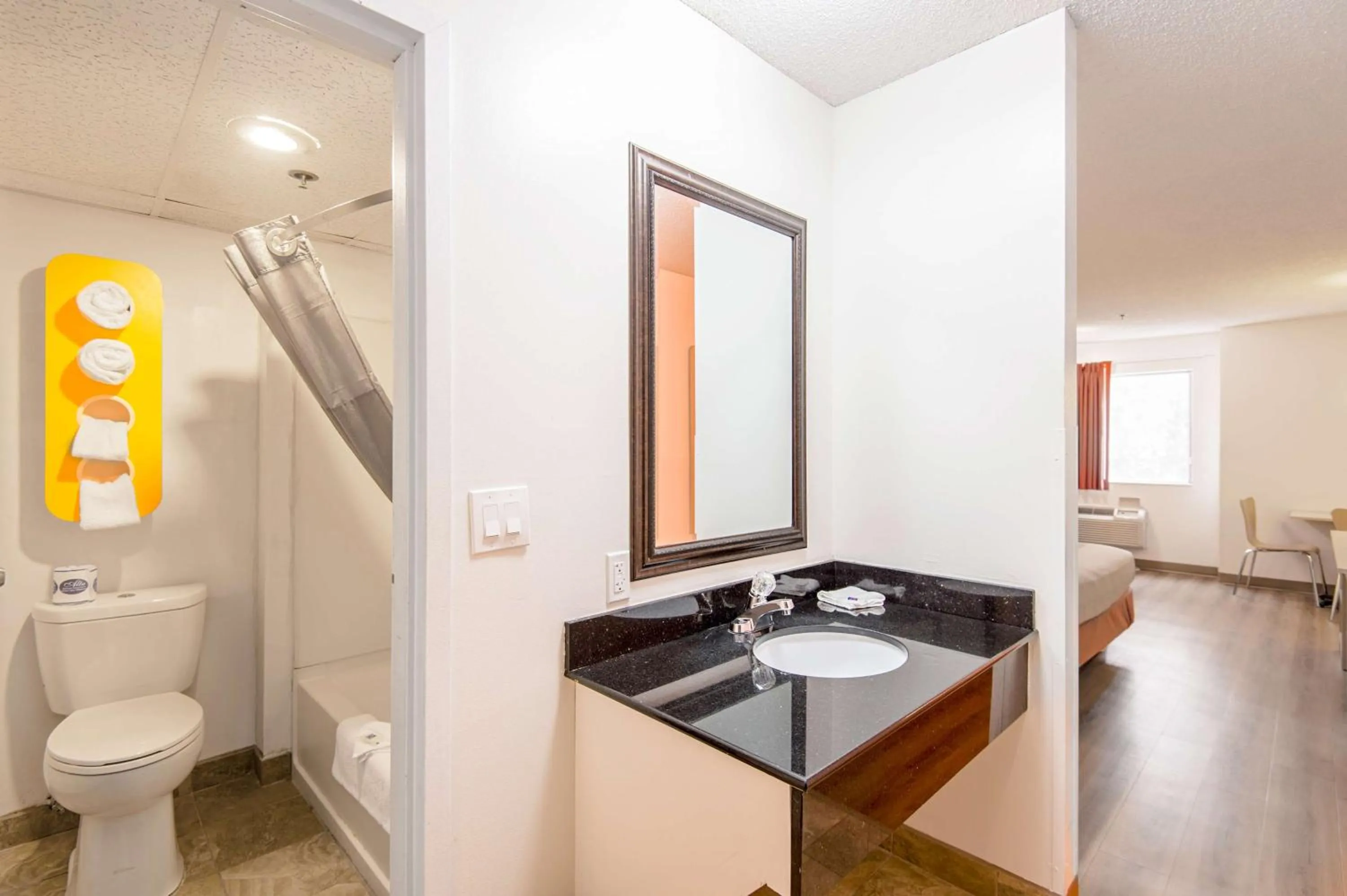 Bathroom in Motel 6-Lawrence, KS