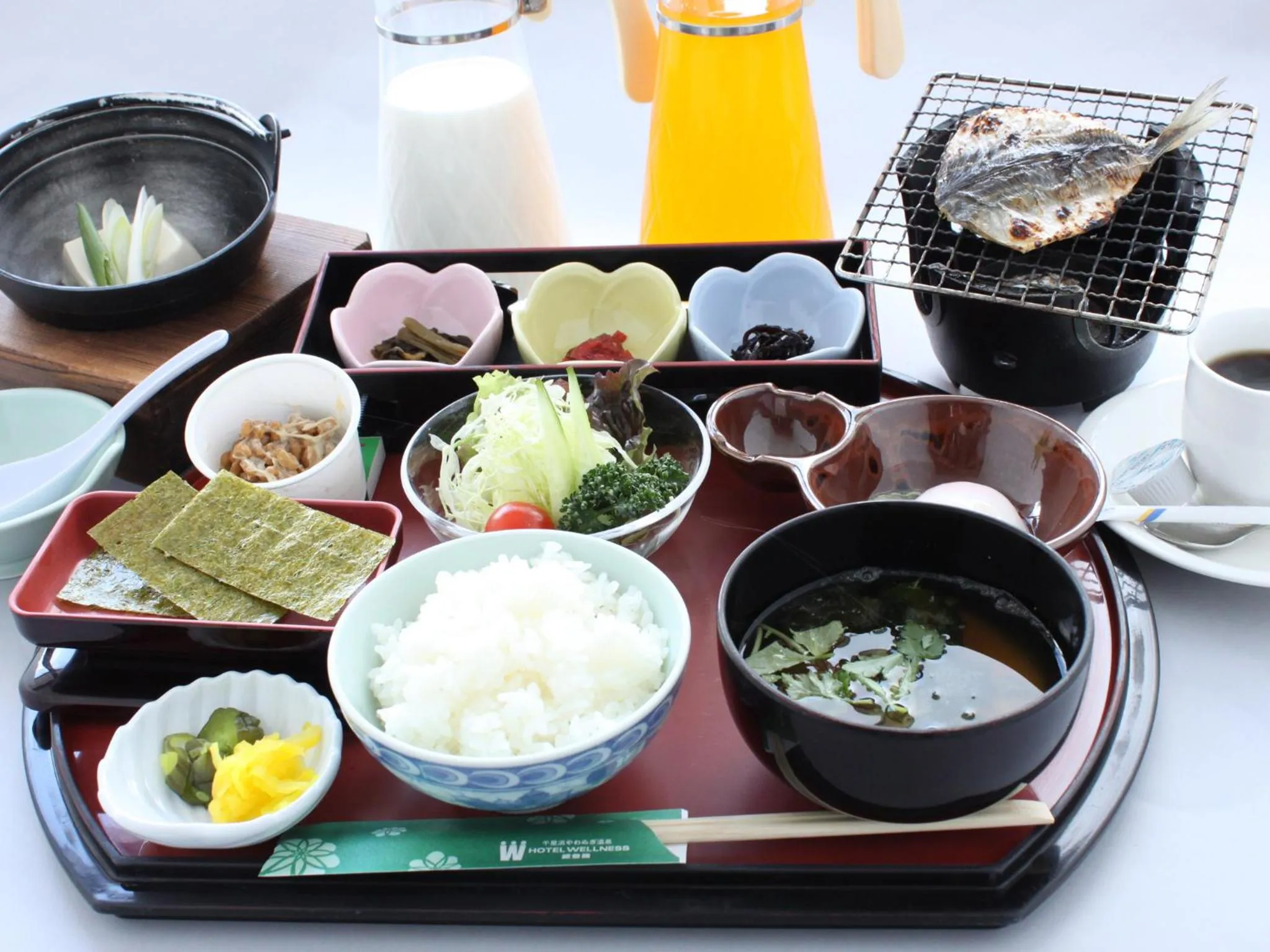 Asian breakfast in Hotel Wellness Notoji