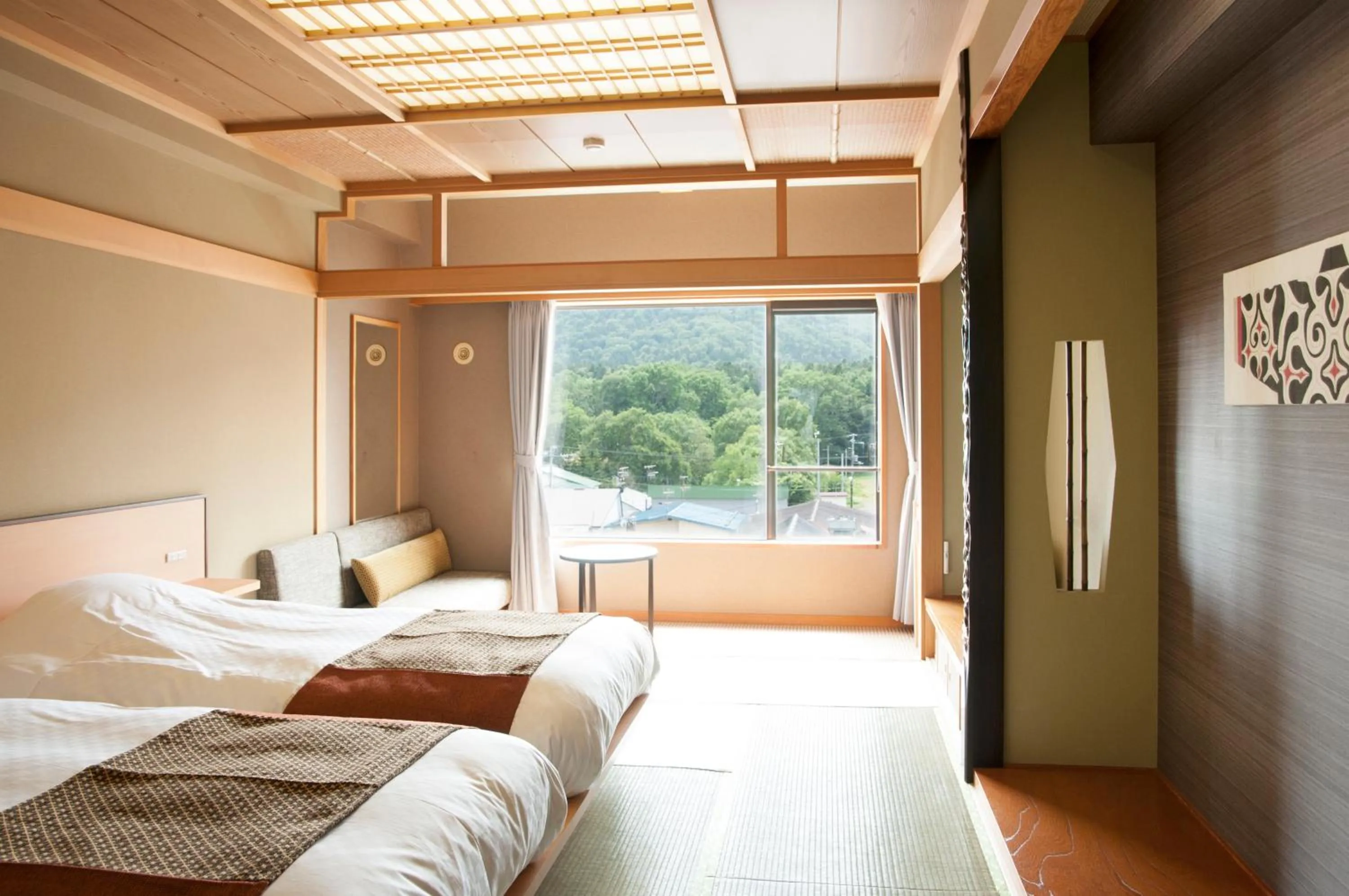 Bedroom, Bed in Akan Yuku no Sato Tsuruga