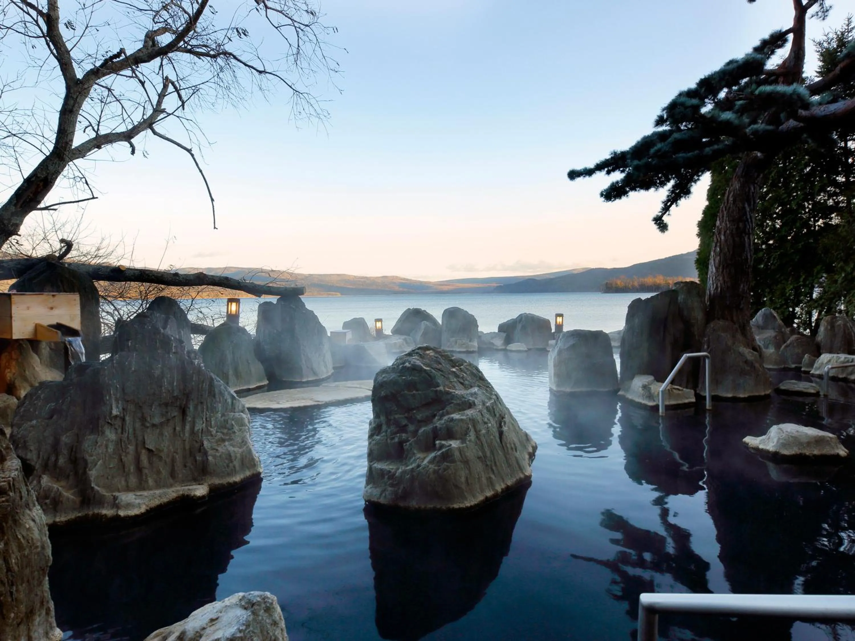 Hot Spring Bath in Akan Yuku no Sato Tsuruga