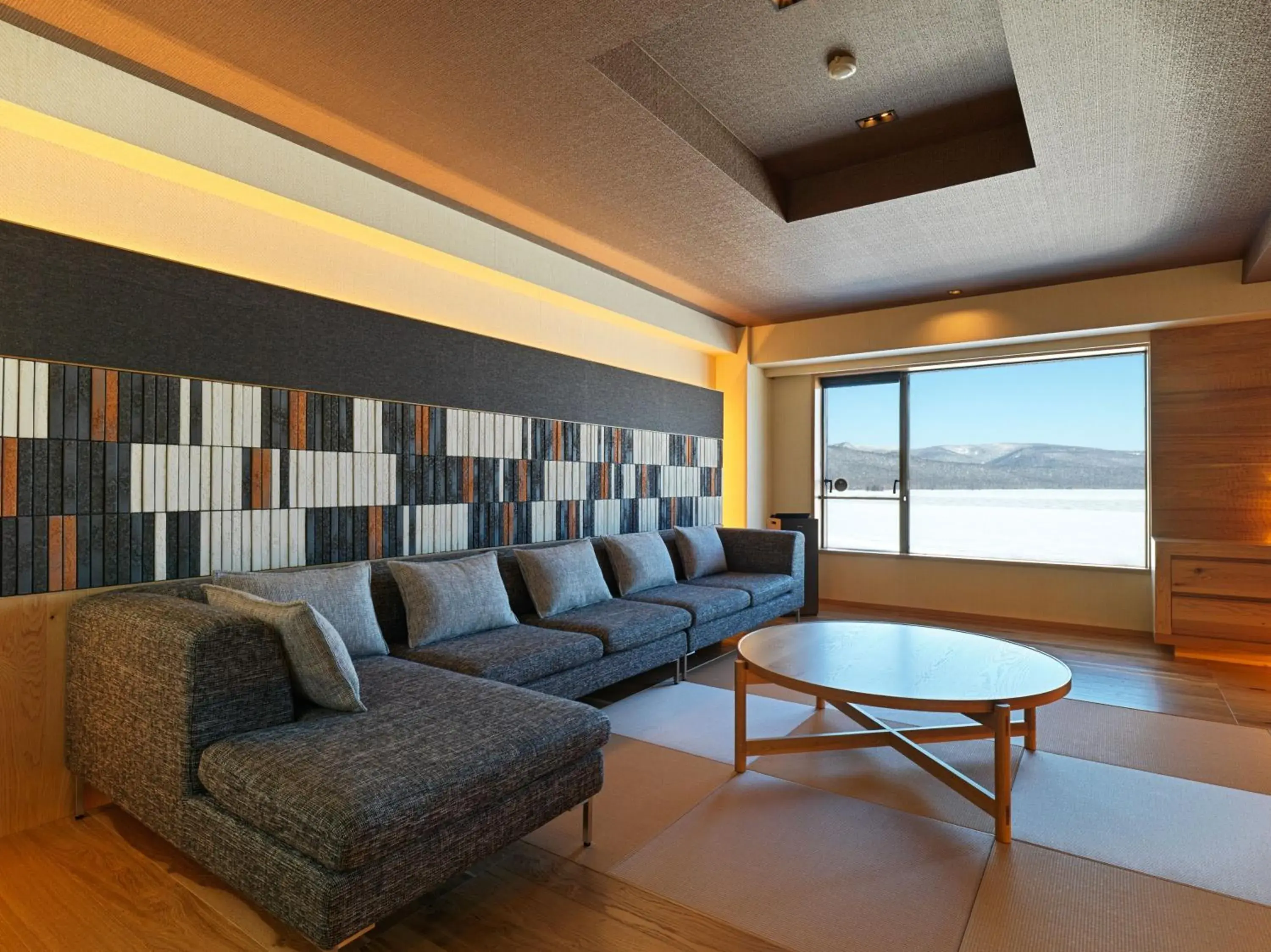 Living room in Akan Yuku no Sato Tsuruga Living room in Akan Yuku no Sato Tsuruga