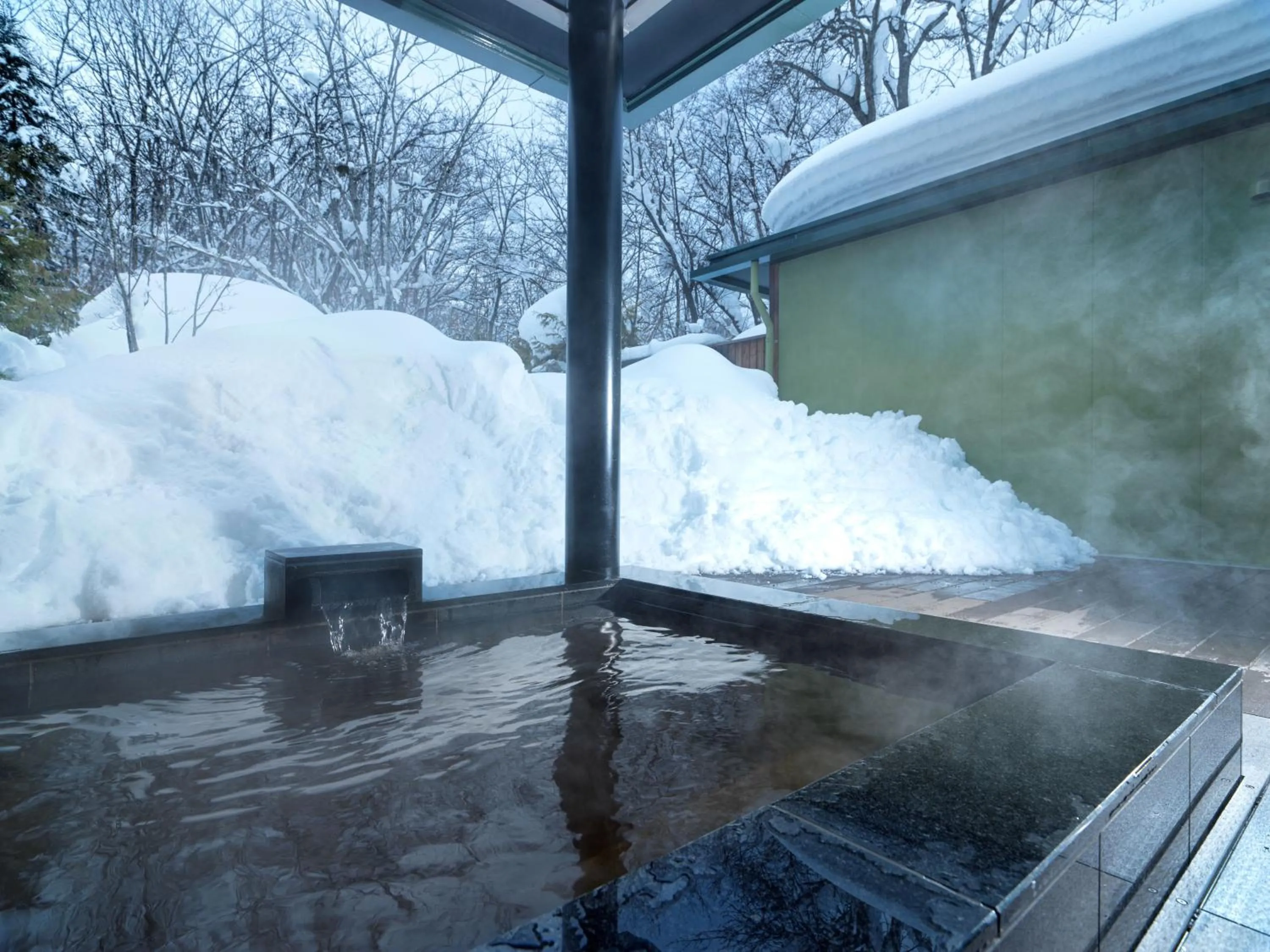 Hot Spring Bath in Jozankei Tsuruga Resort Spa Mori no Uta