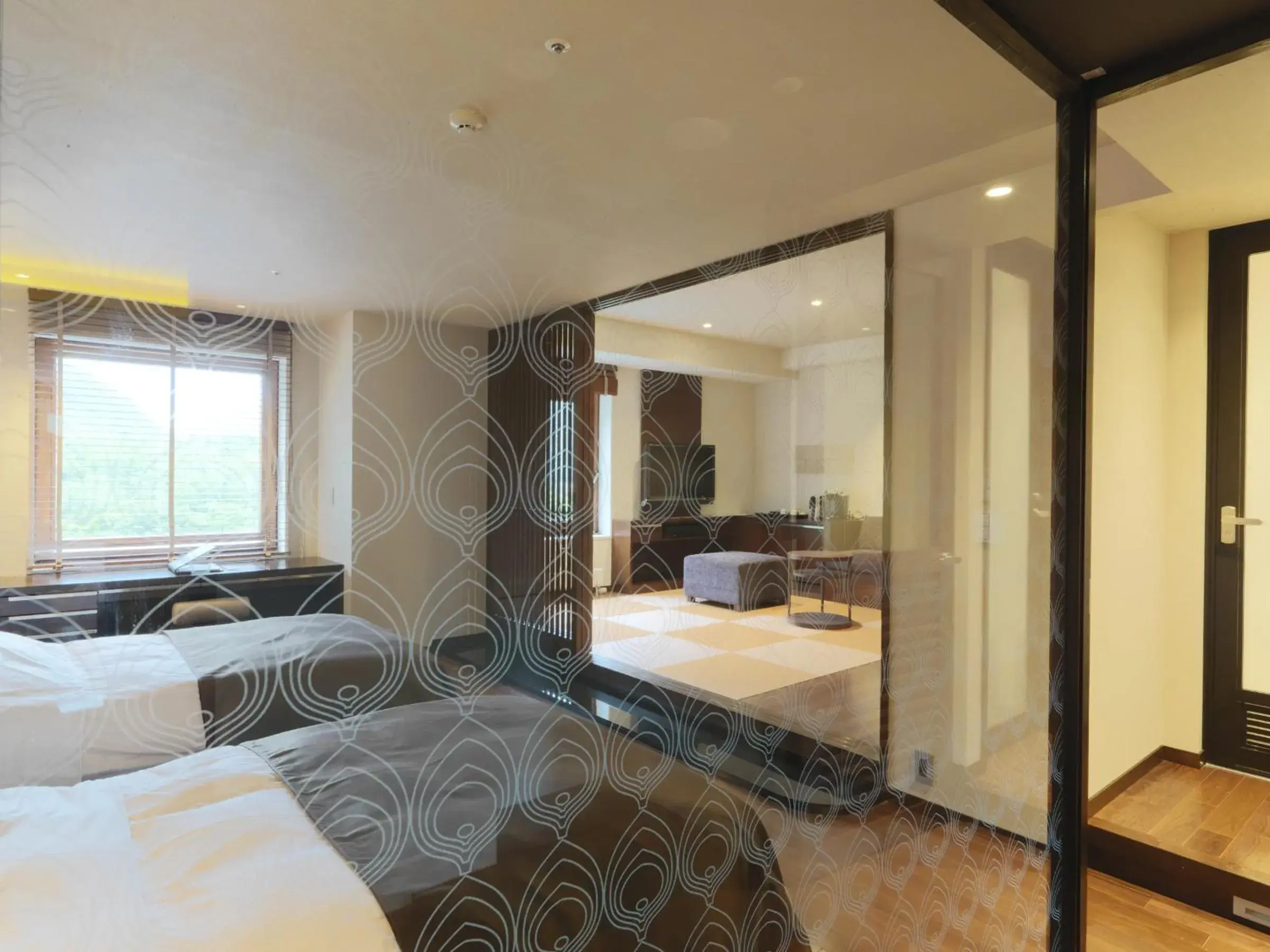 Bed in Jozankei Tsuruga Resort Spa Mori no Uta Bed in Jozankei Tsuruga Resort Spa Mori no Uta