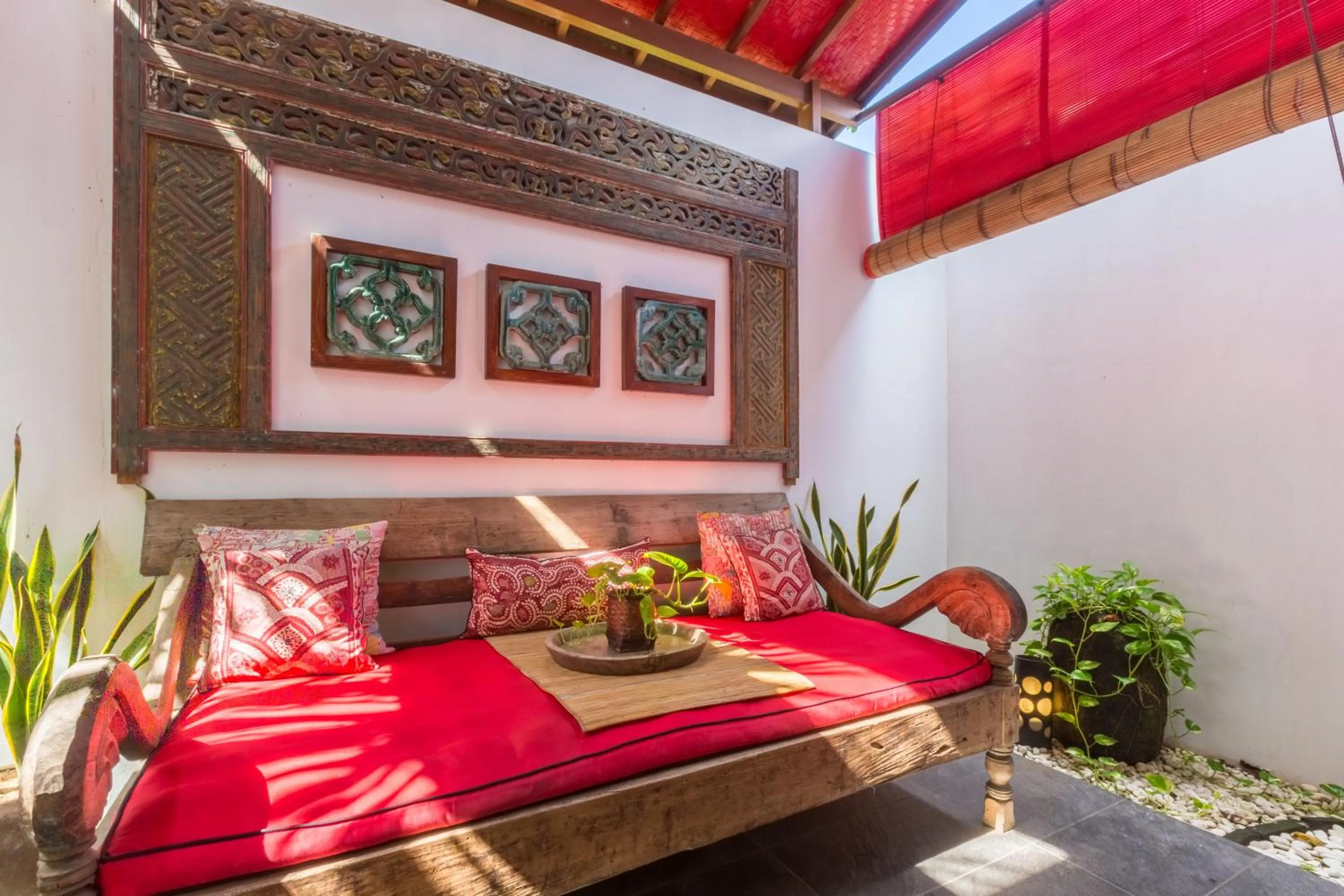 Seating area in Kamar Kamar Boutique Hotel