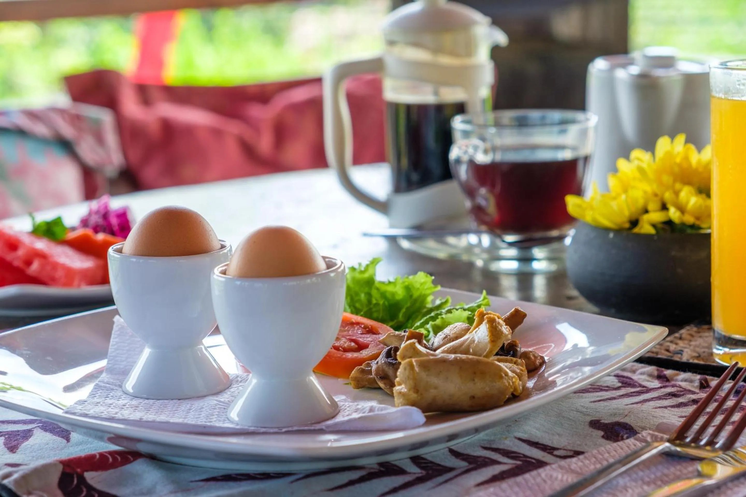American breakfast in Kamar Kamar Boutique Hotel