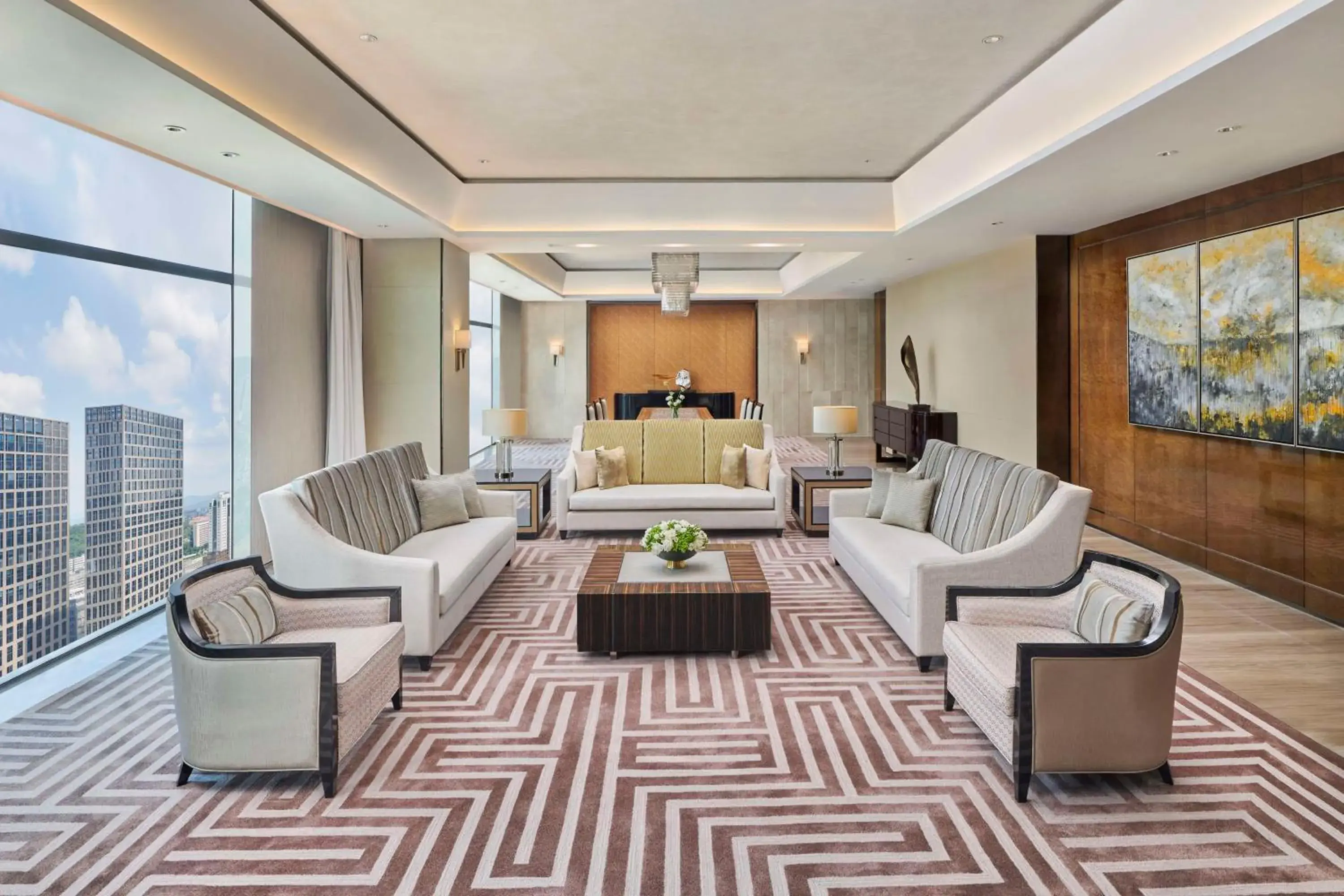 Living room in Hilton Guangzhou Tianhe Living room in Hilton Guangzhou Tianhe