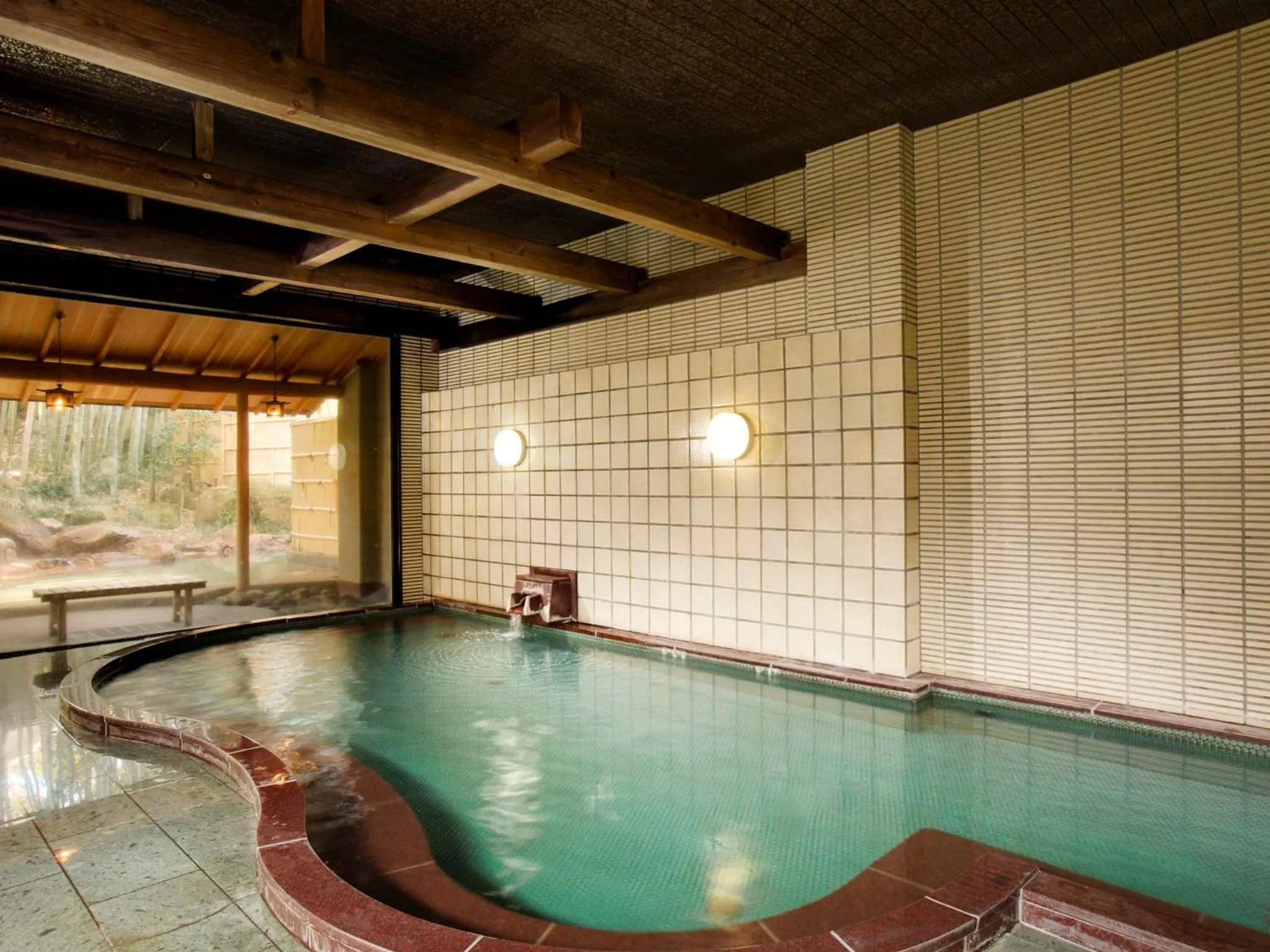 Hot Spring Bath in Ryotei Yamanoi
