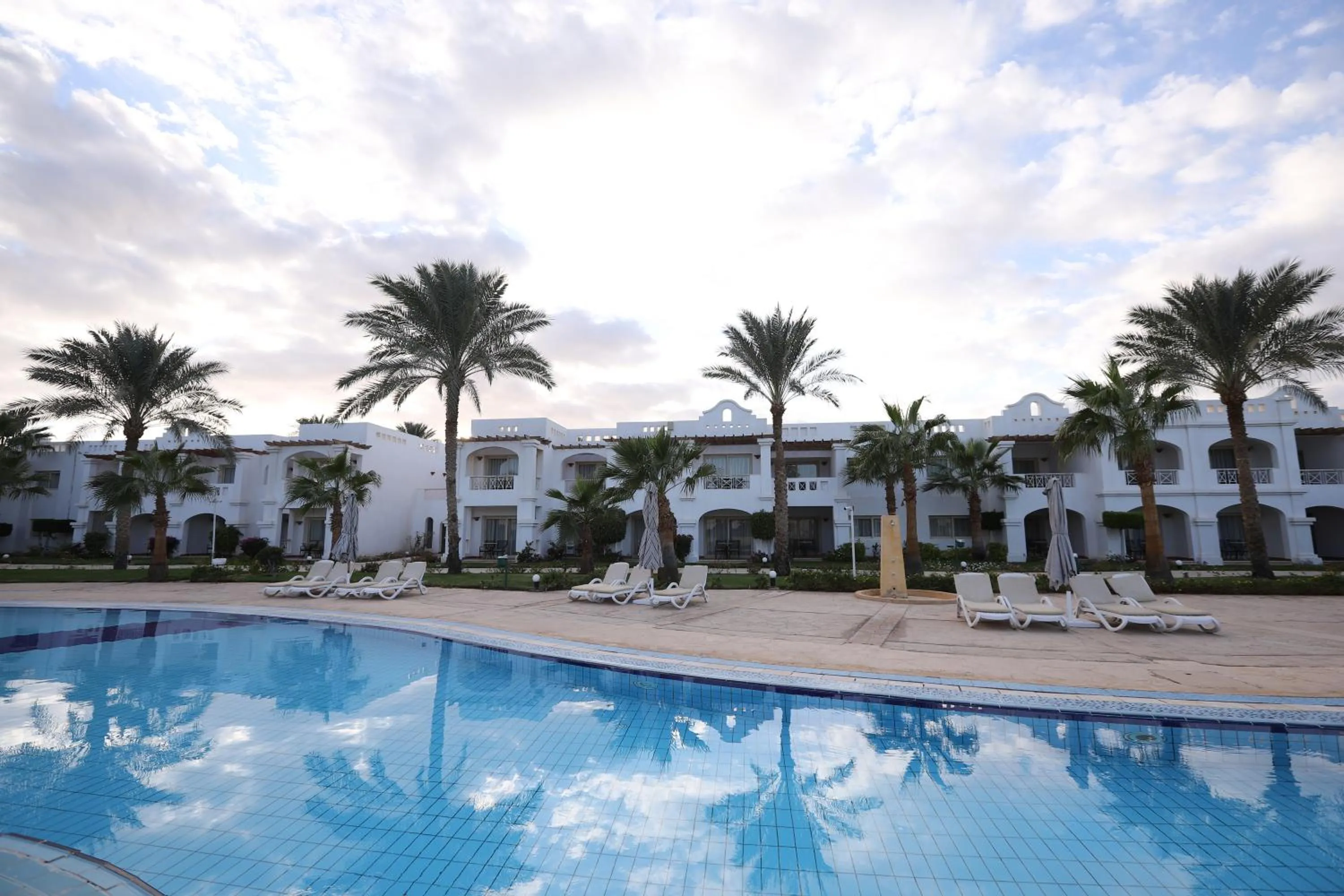 Pool view in Continental Plaza Beach Resort