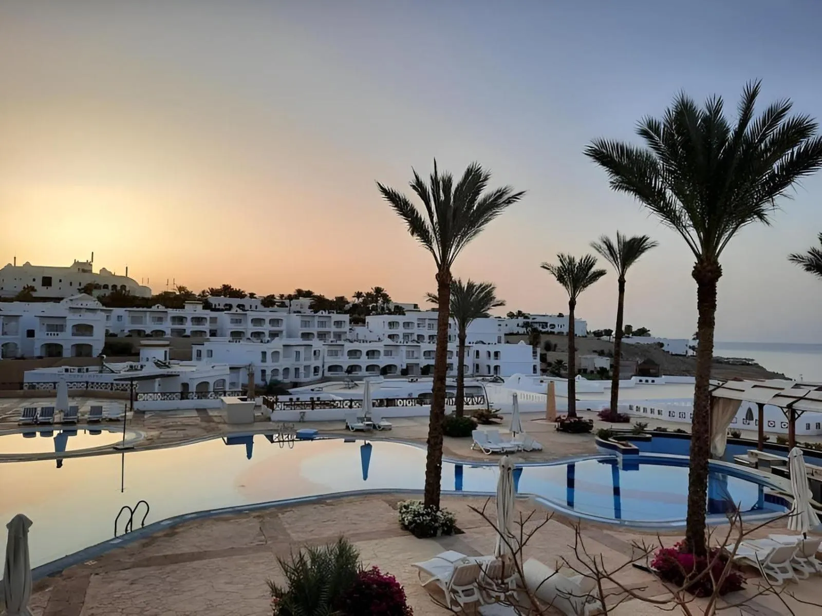 Pool view in Continental Plaza Beach Resort