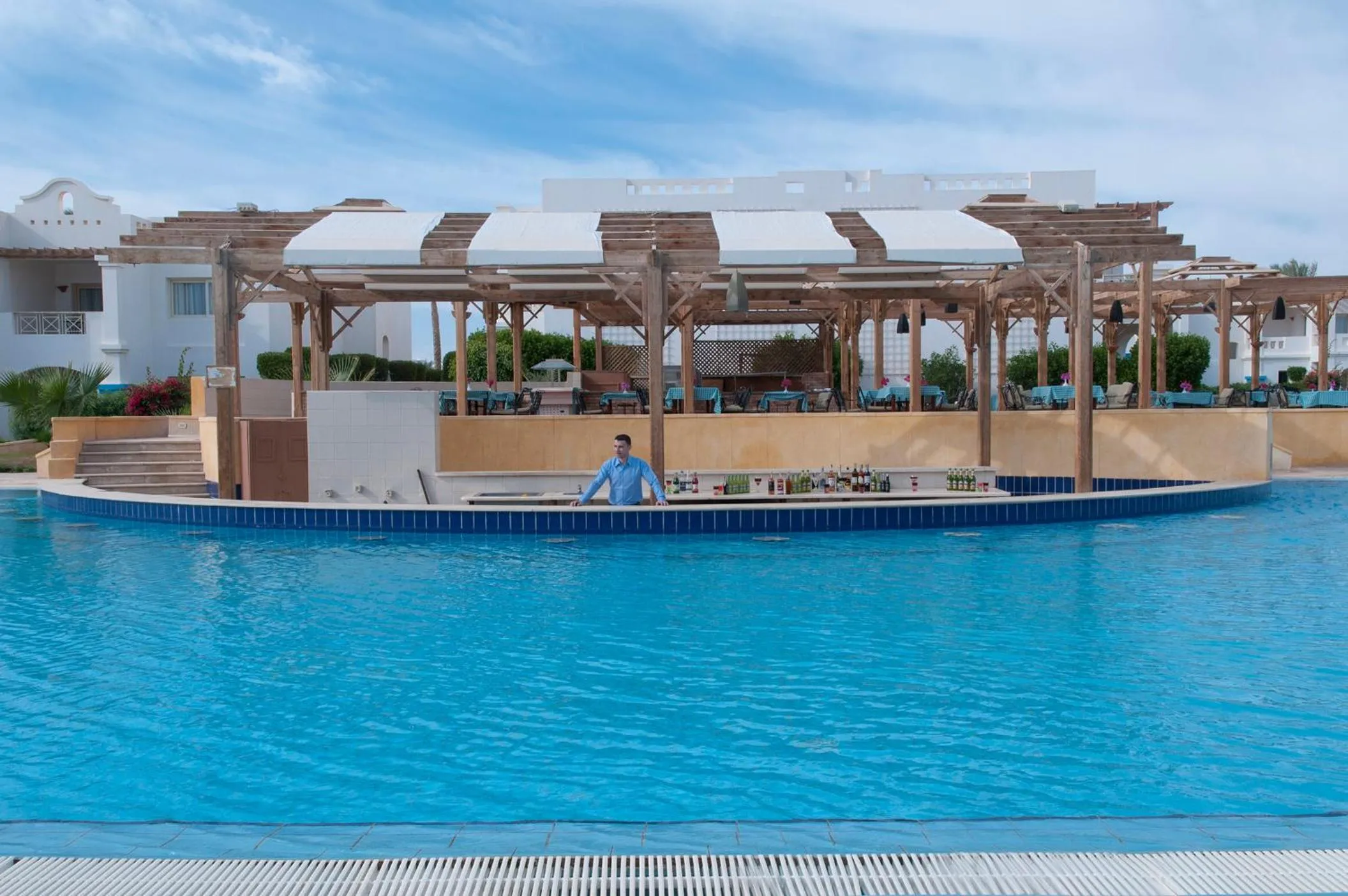 Pool view in Continental Plaza Beach Resort