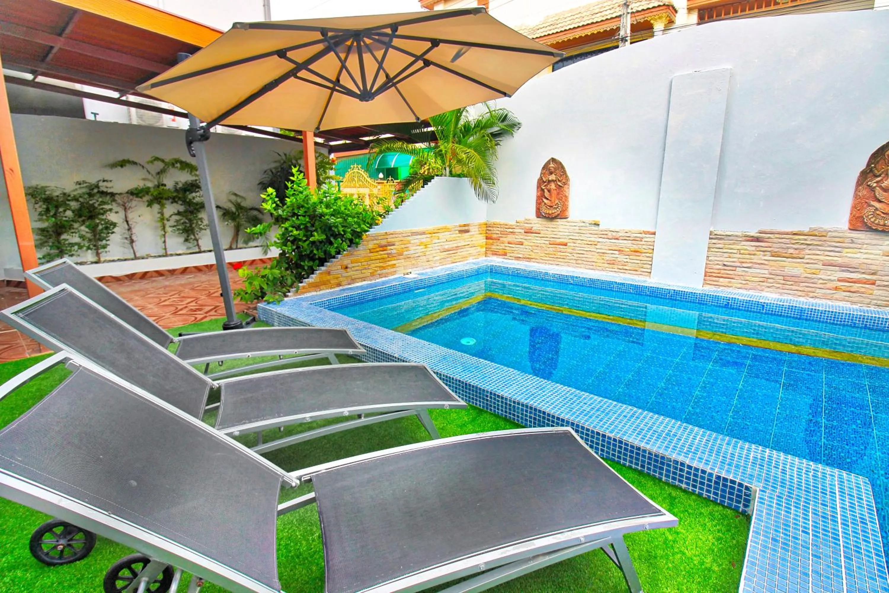 Balcony/Terrace in Grande Adam Private Pool Villa