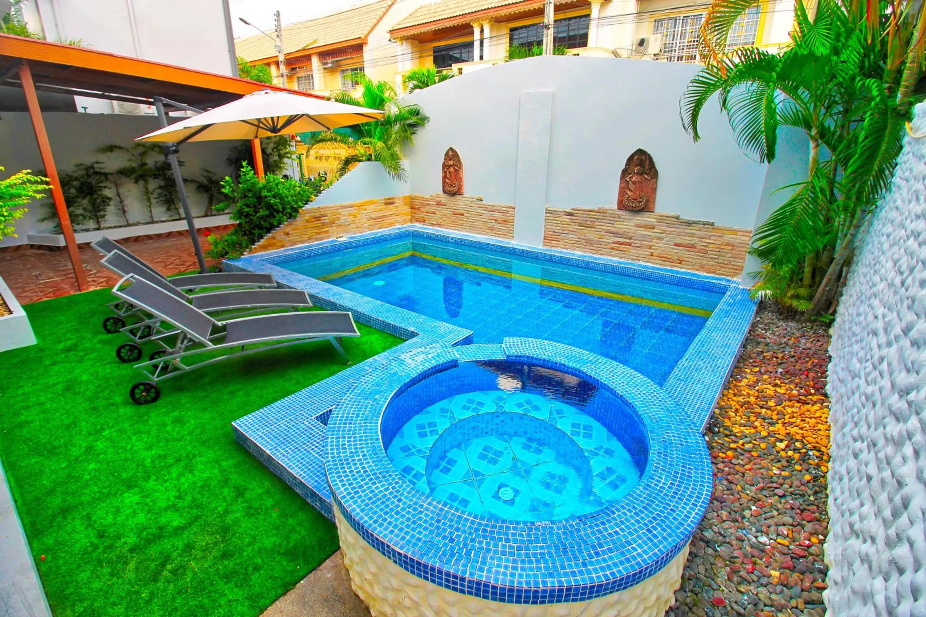 Patio in Grande Adam Private Pool Villa