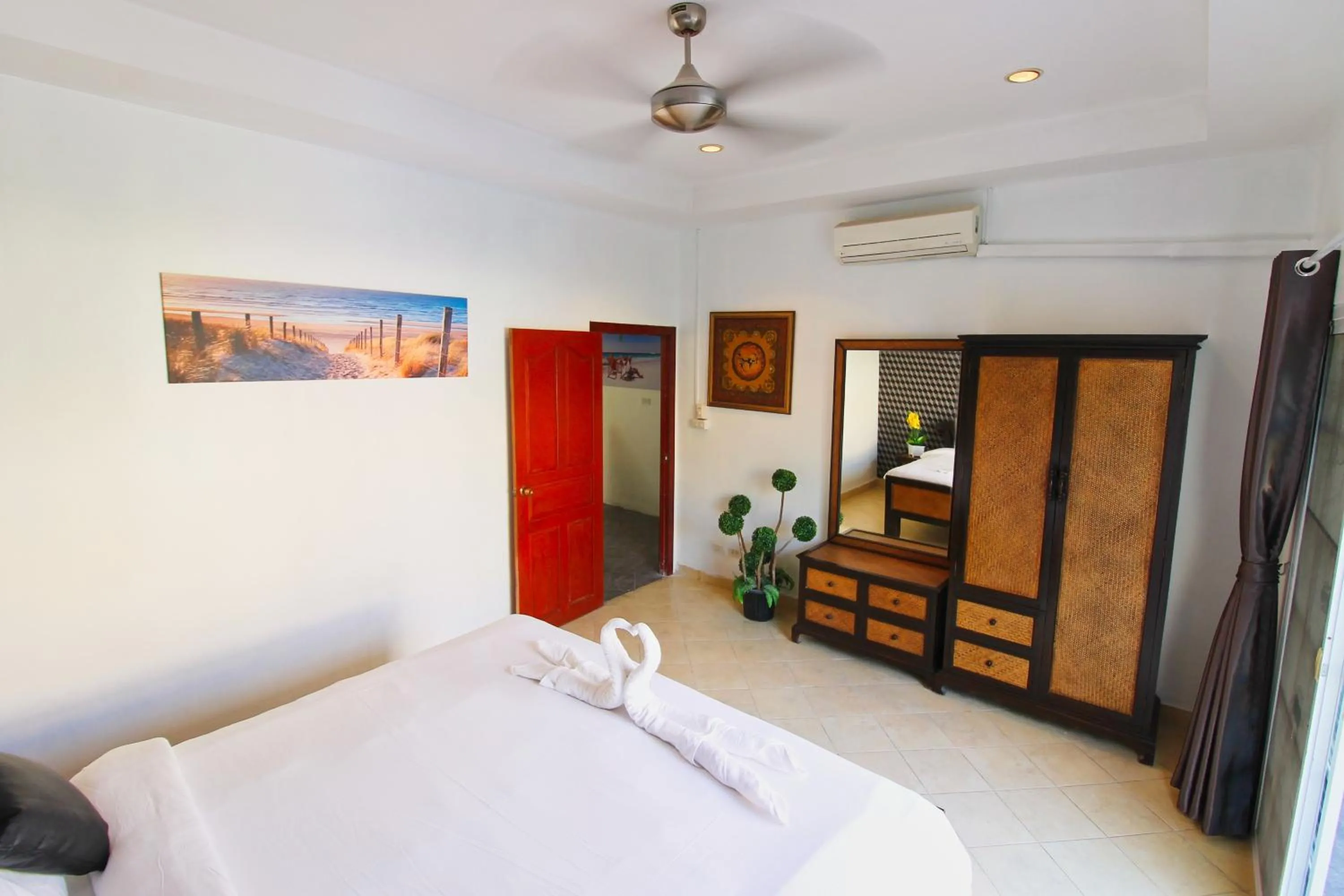 Bedroom, Bed in Grande Adam Private Pool Villa