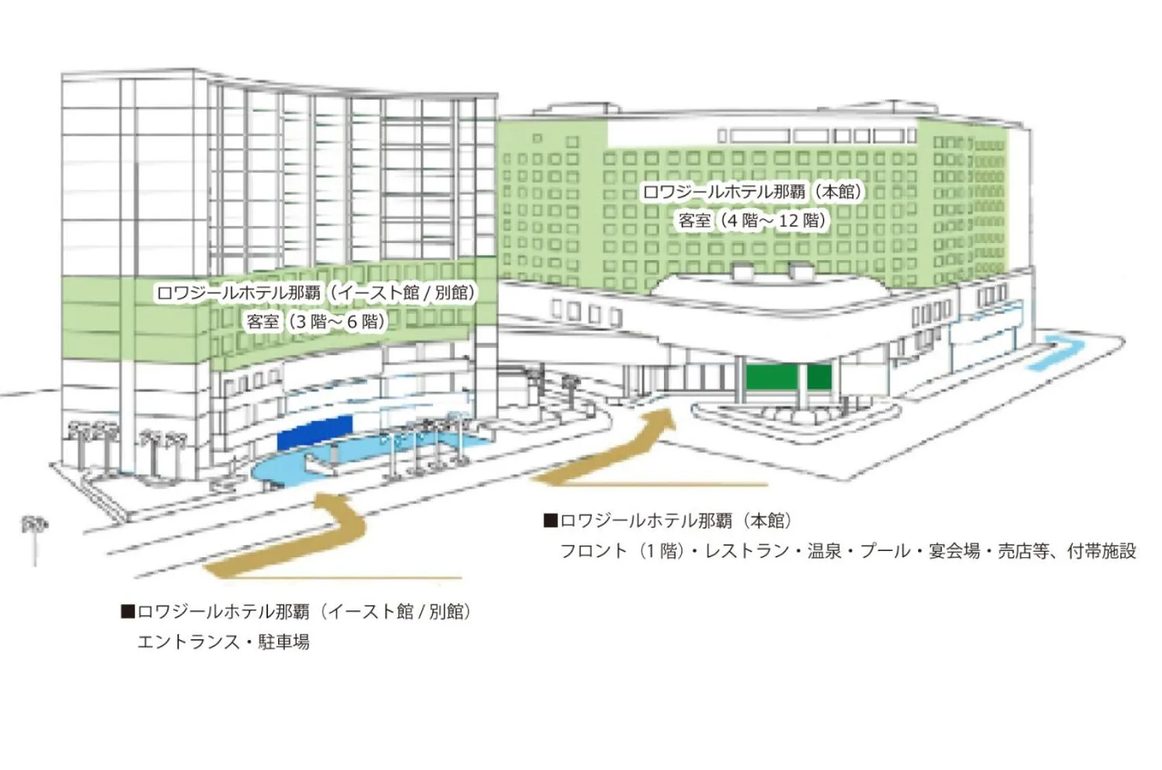 Floor plan in Loisir Hotel Naha