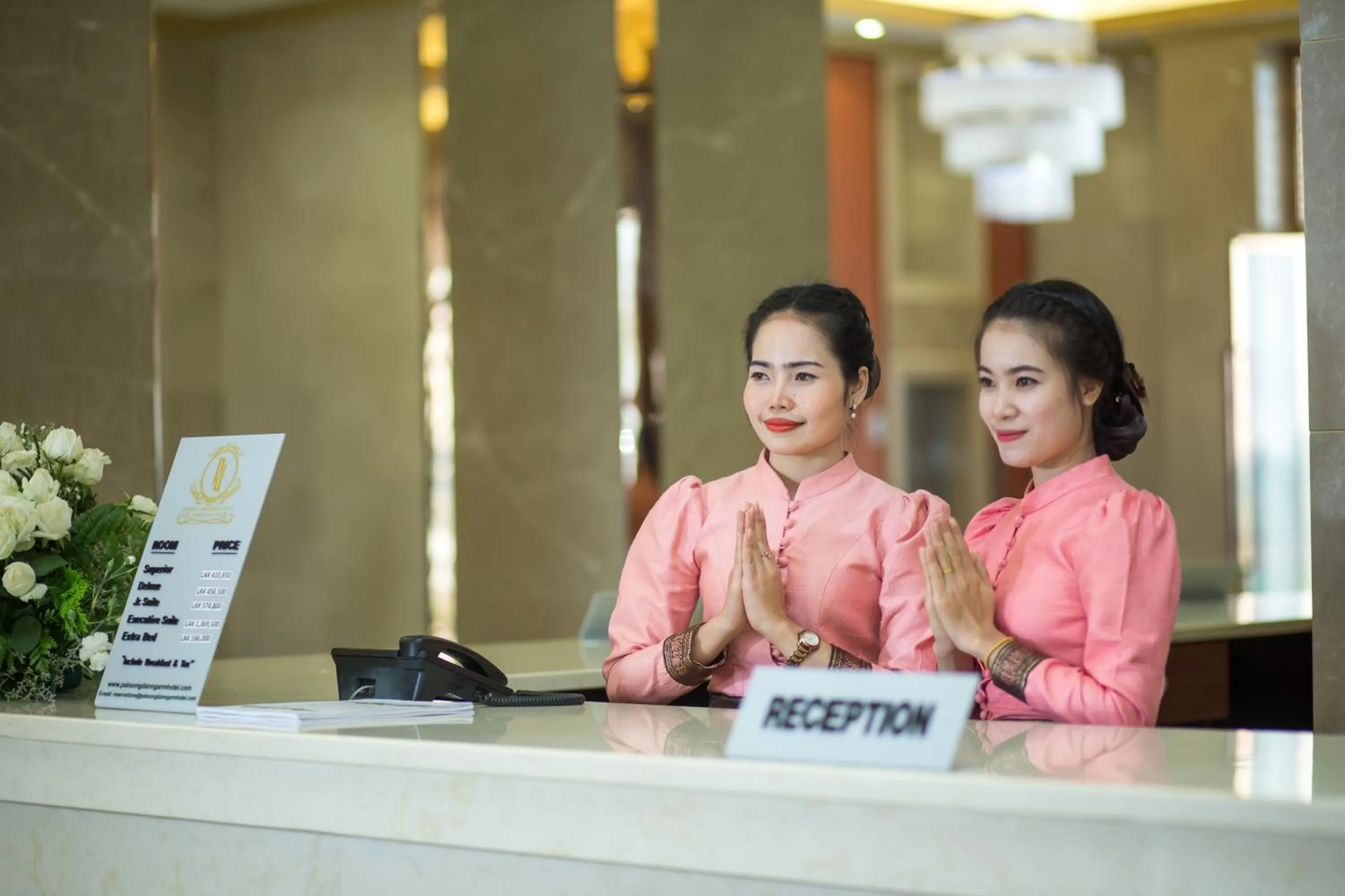 Lobby or reception in Paksong Danngarm Hotel