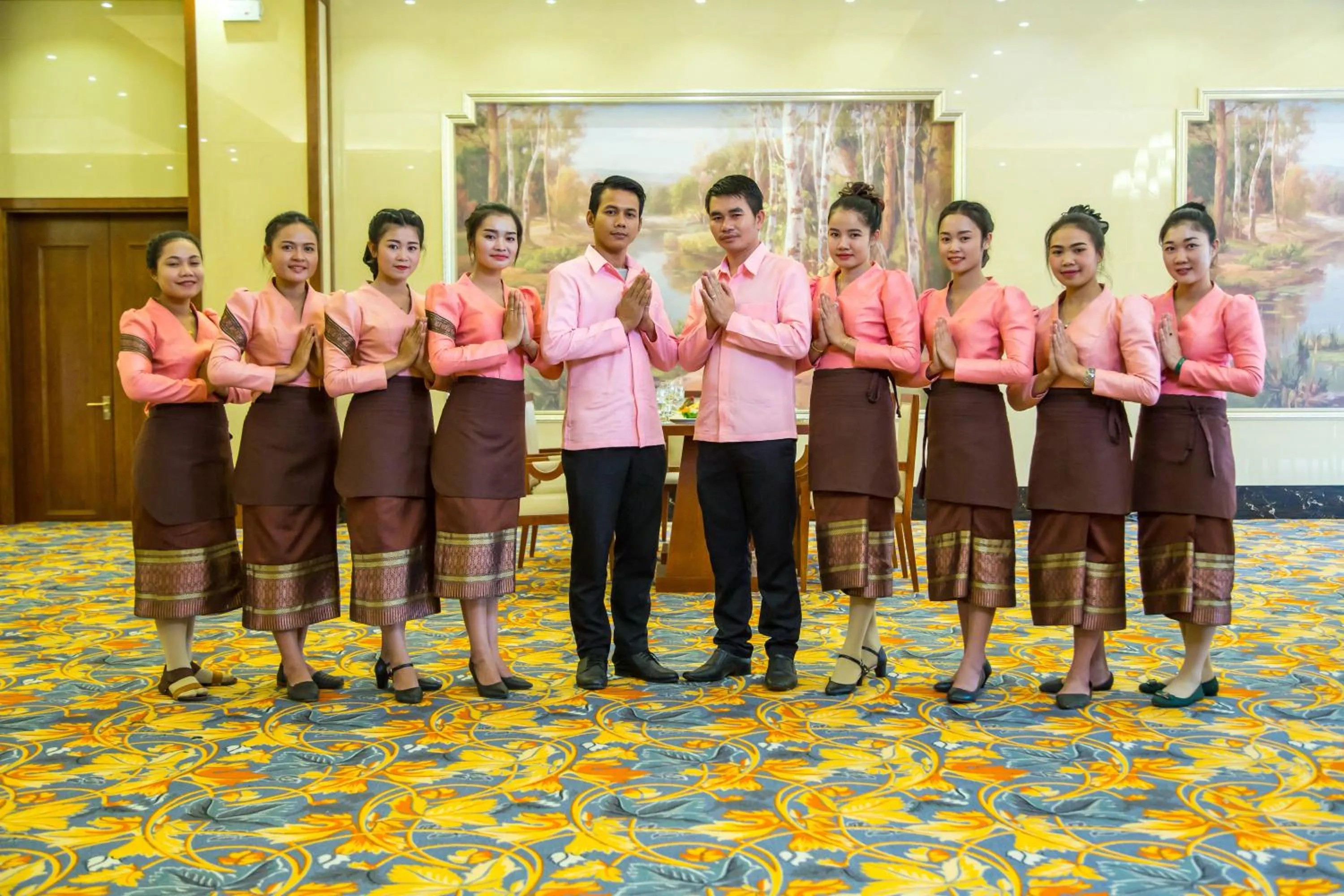 Staff in Paksong Danngarm Hotel