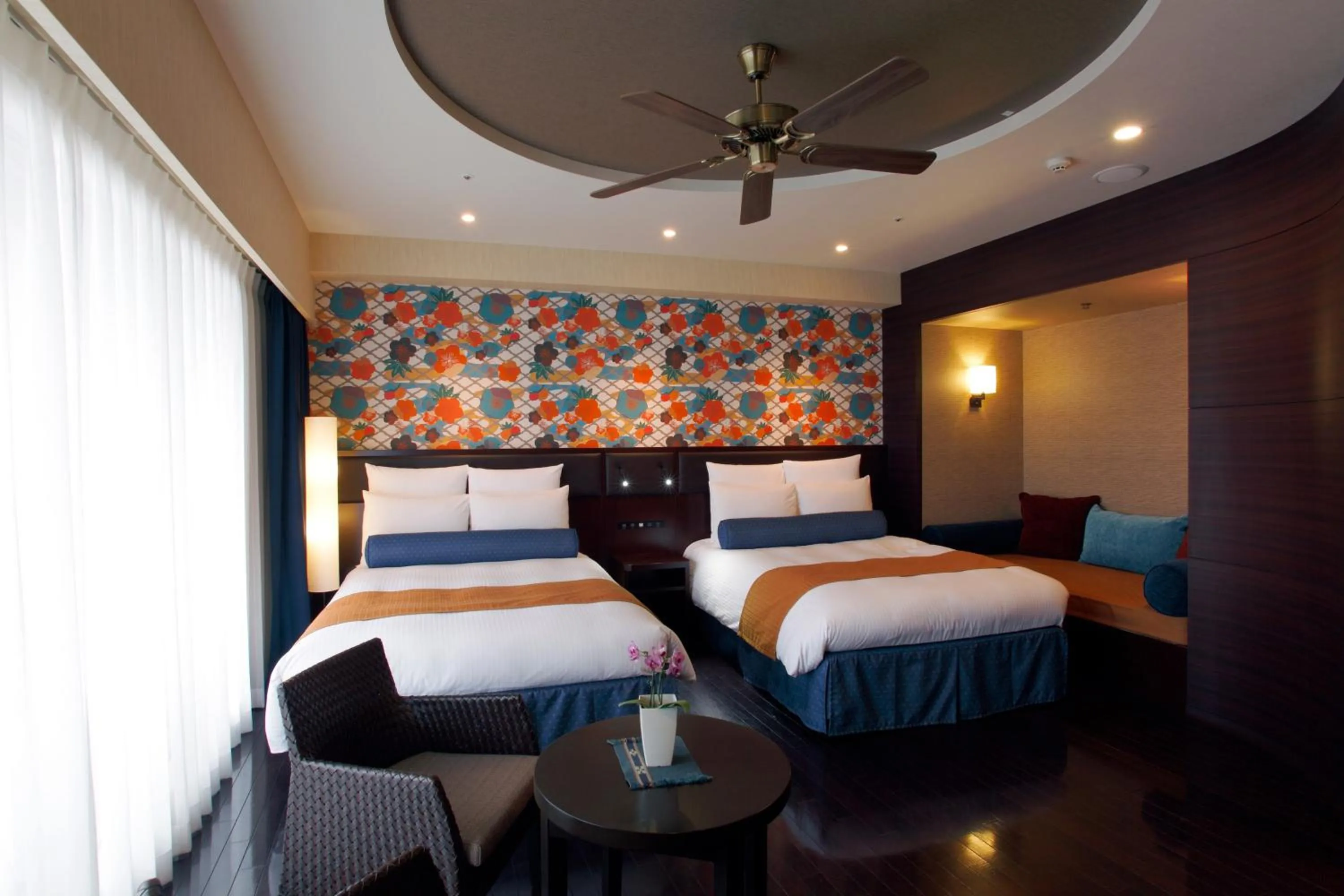 Bed in Loisir Spa Tower Naha