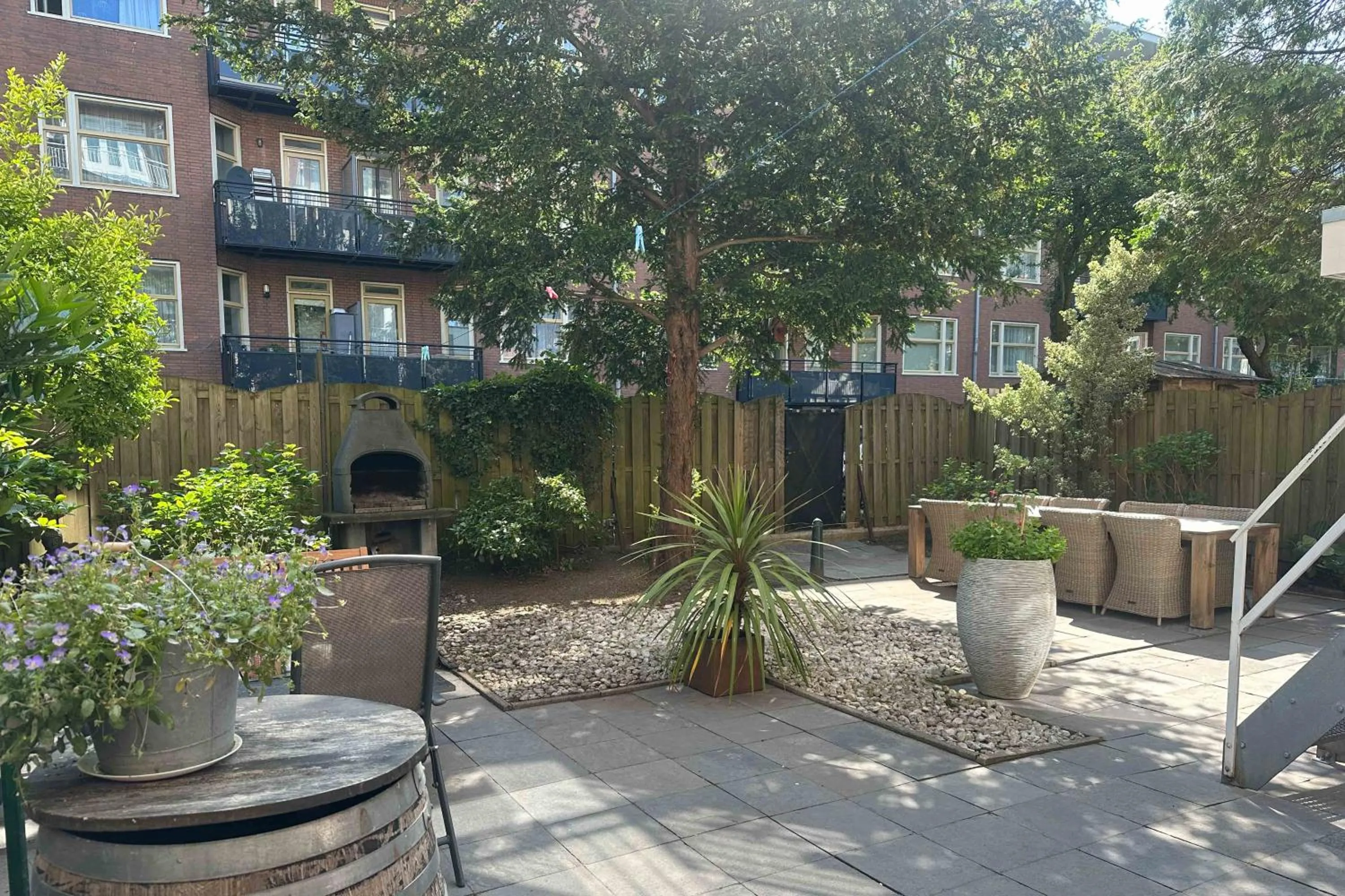 Garden view in B&B West City Amsterdam