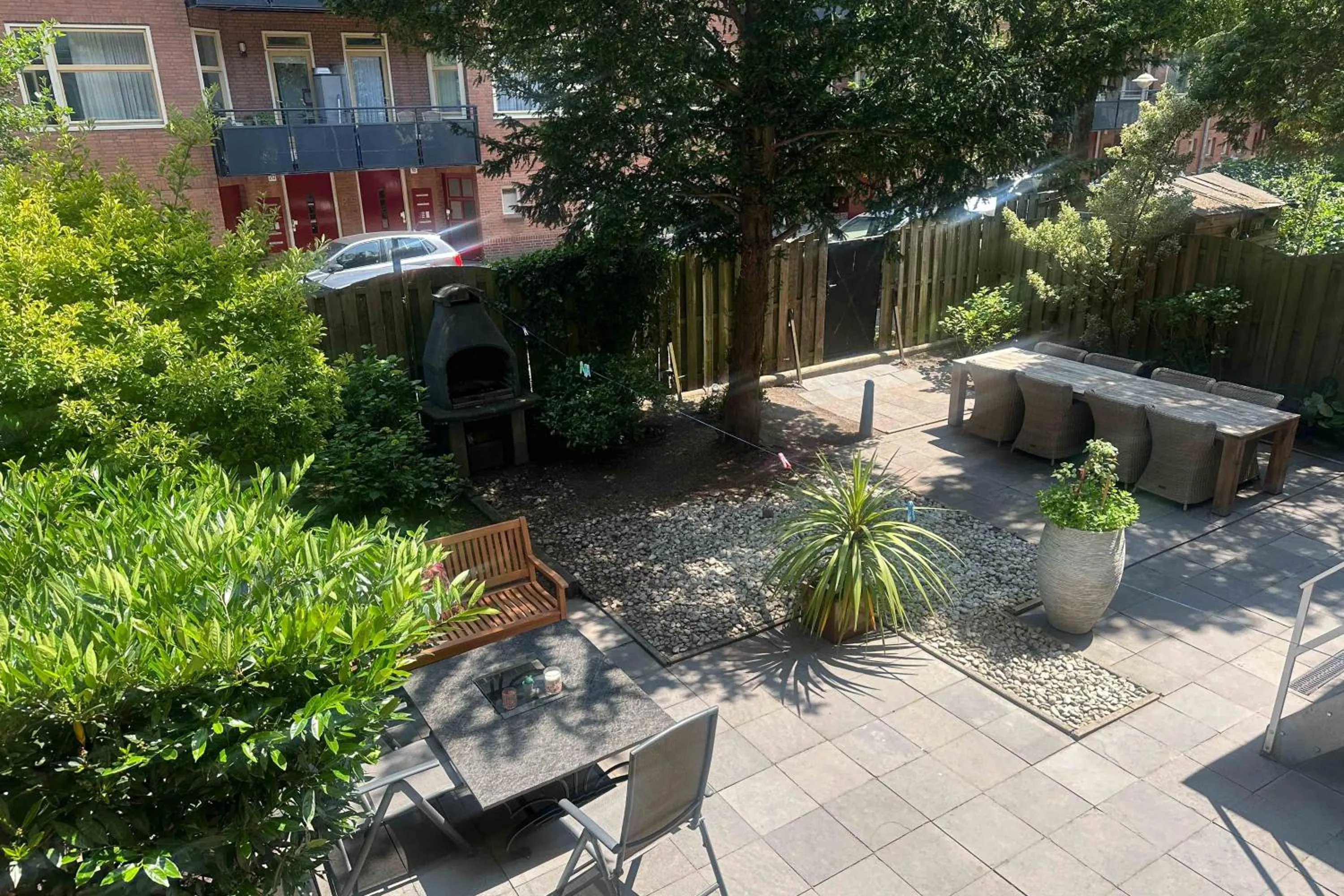 Garden view in B&B West City Amsterdam