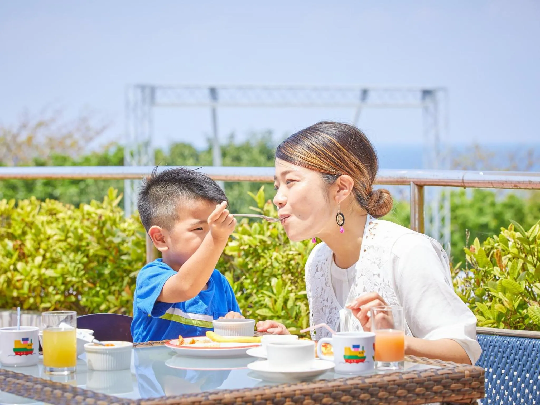 Family in Royal View Hotel Churaumi