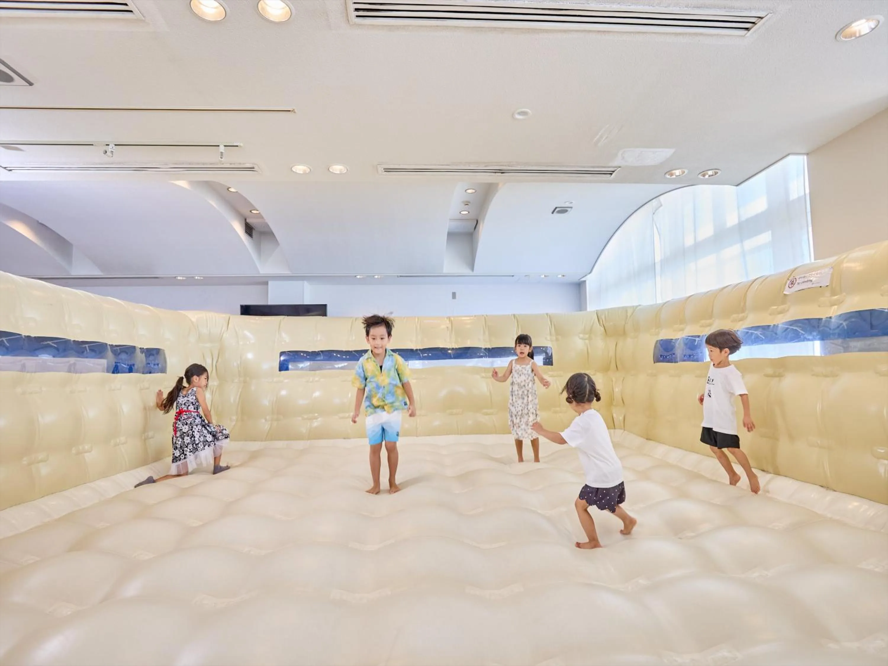 children in Royal View Hotel Churaumi